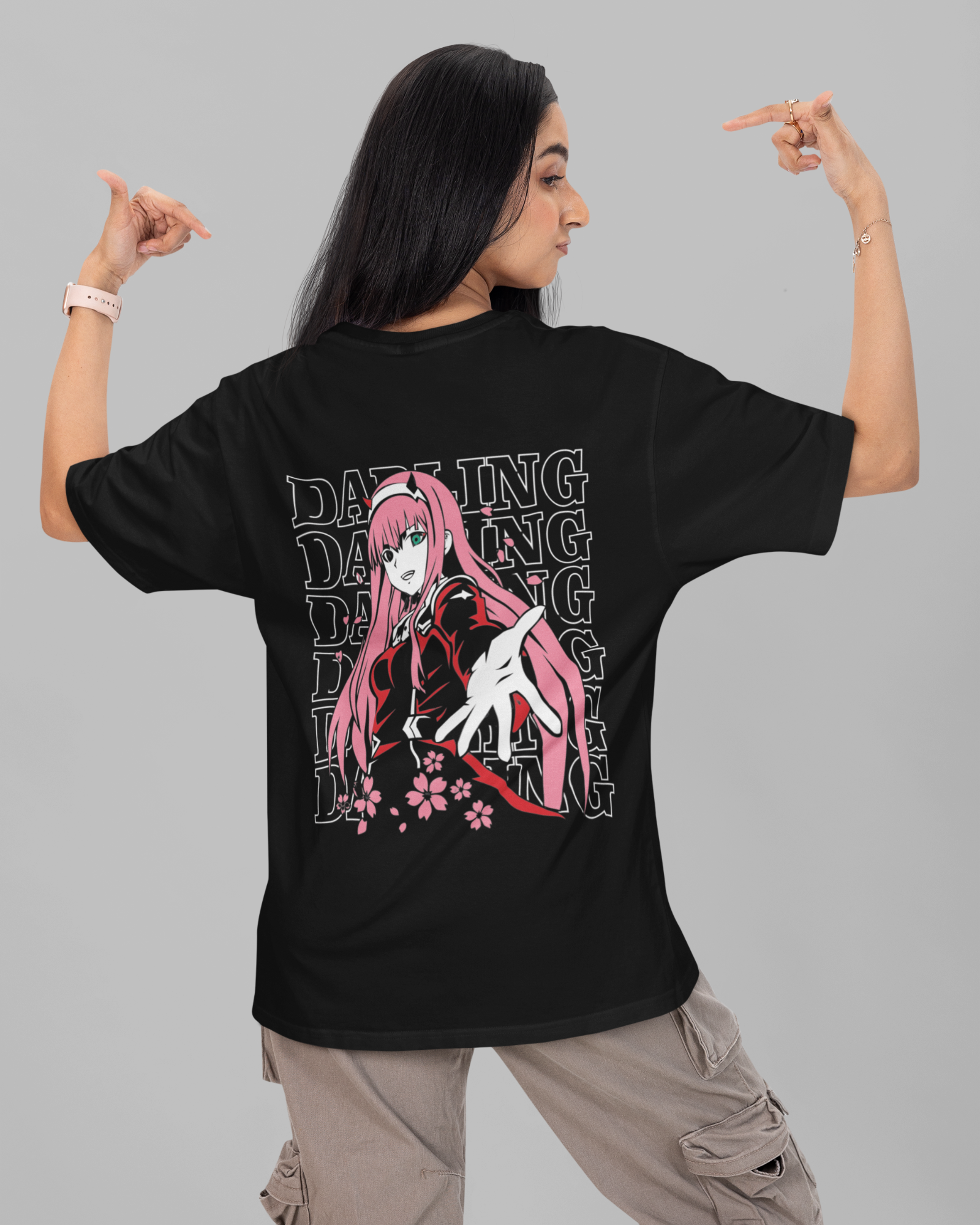 Queen of Franxx Zero Two T-shirt - Premium Oversized Tee for Fans