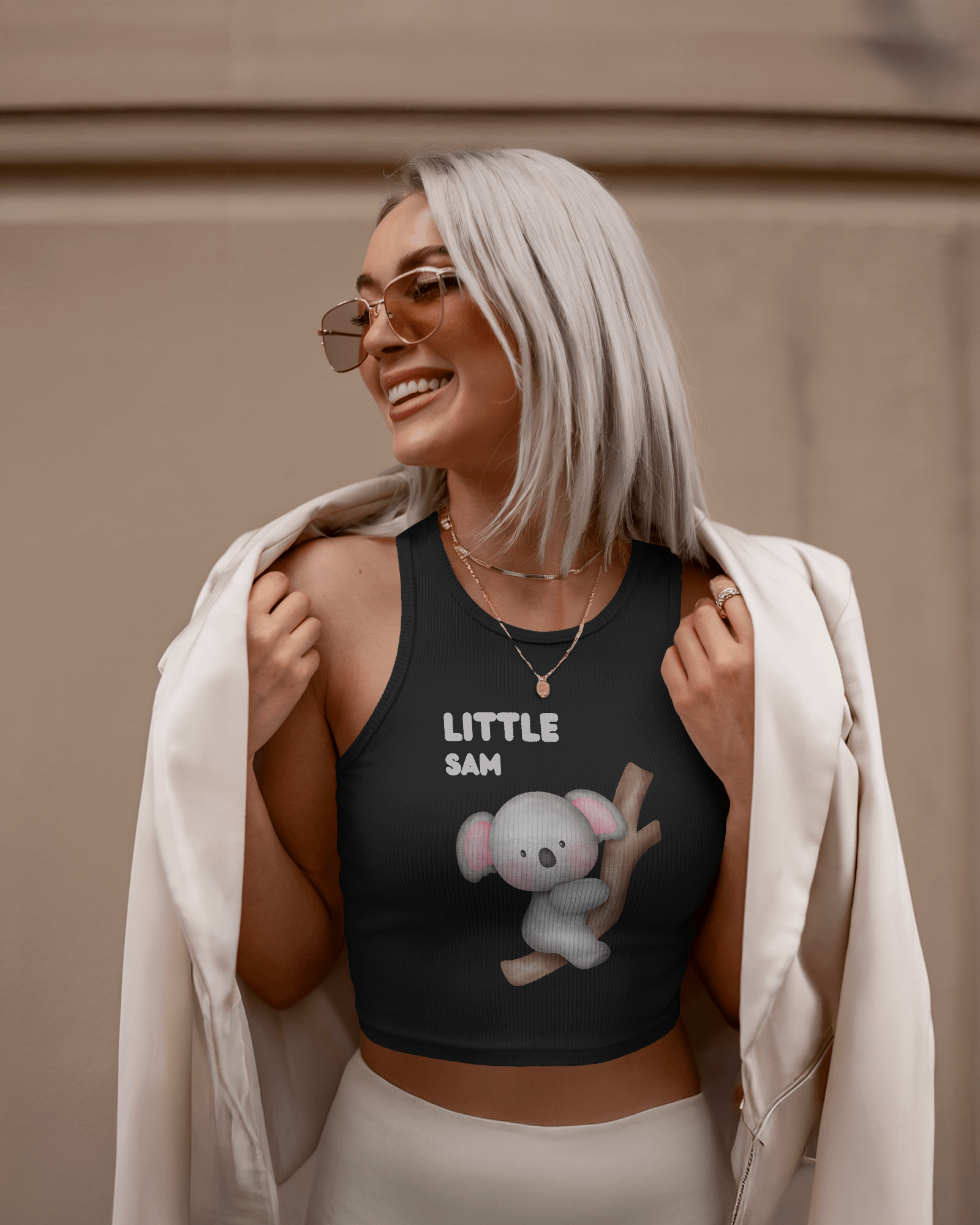 GreyBabyKoalaMinimalKidsTshirtDesign - Dorcus Wear