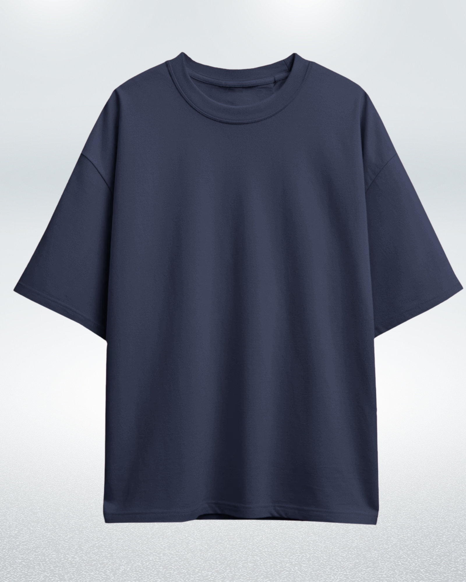 Navy Blue Basic Oversized T-shirt for Comfortable Style - Dorcus Wear