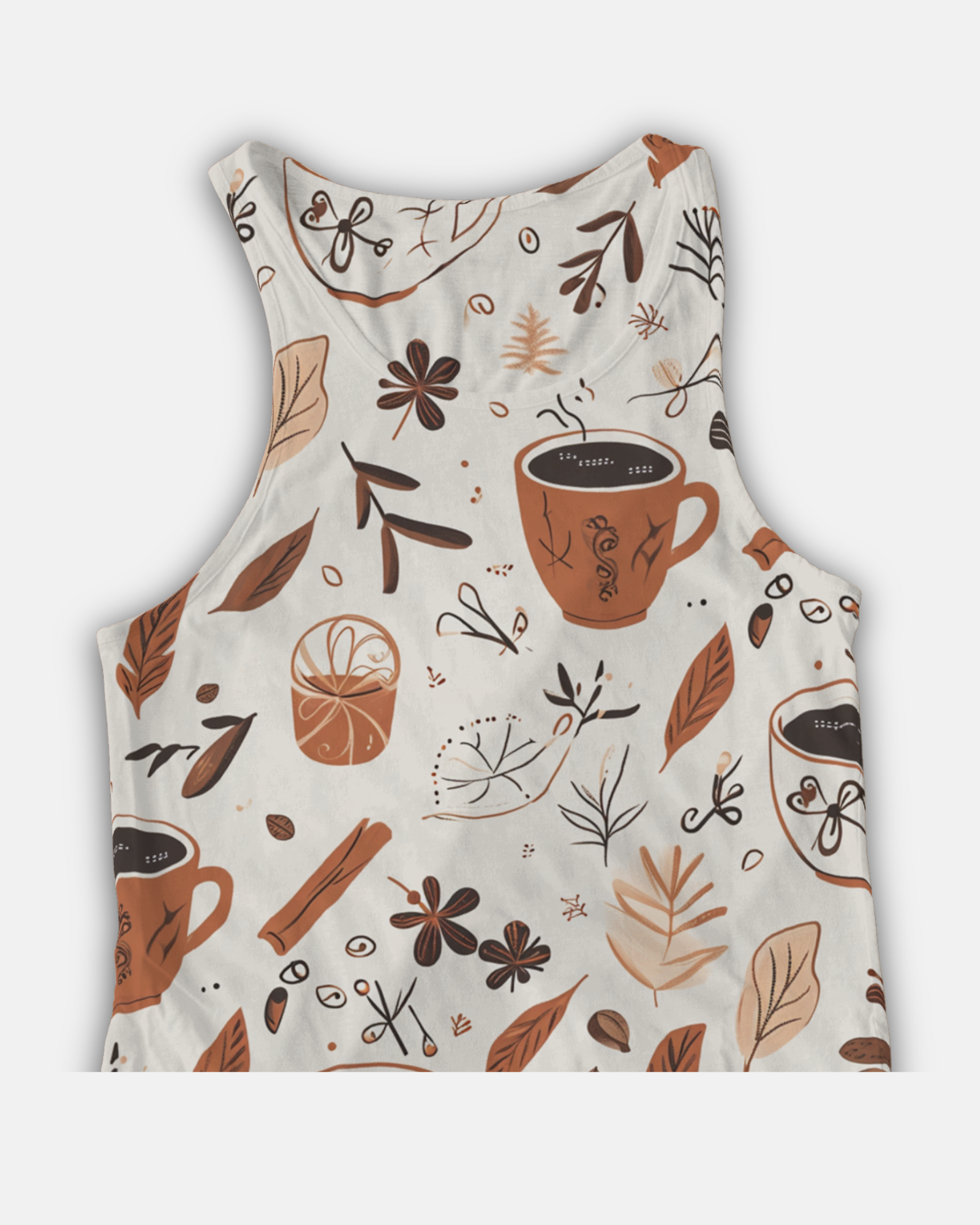 Cozy Sips Ribbed Crop Tank Top