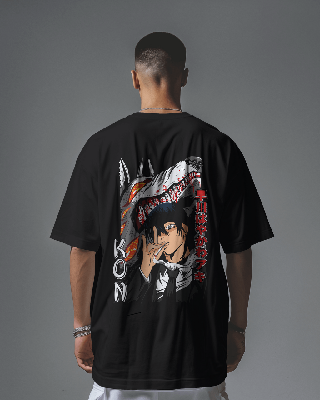 Kon The Fox Devil T-shirt | Chainsaw Man Premium Oversized T-shirt
