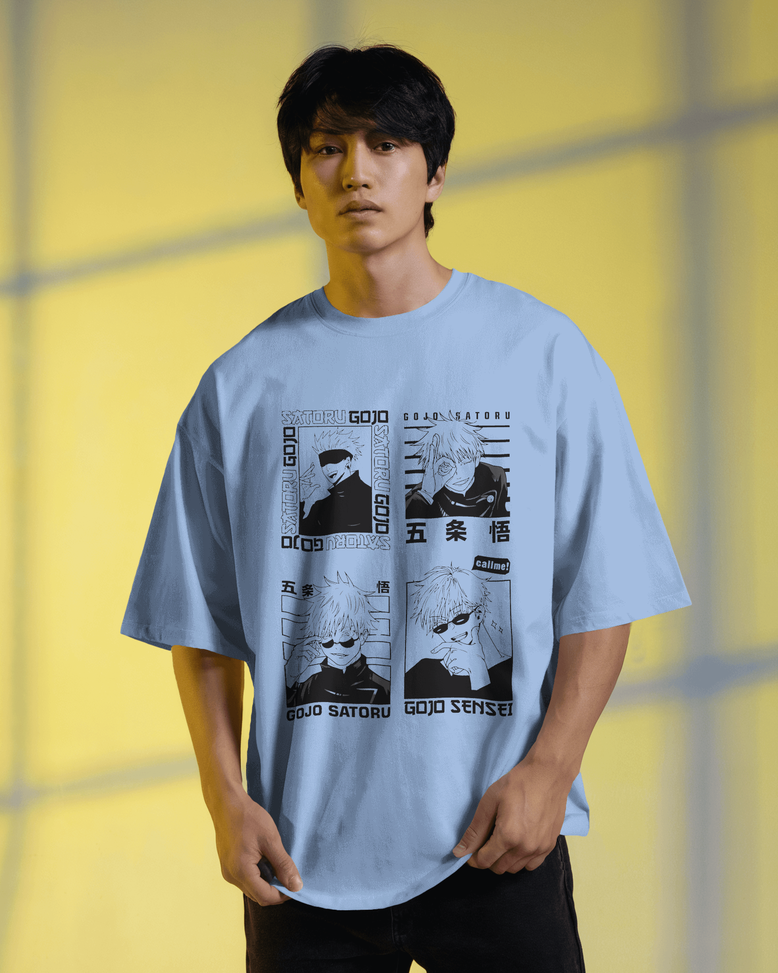 Gojo Satoru T-Shirt | Jujutsu Kaisen Premium Oversized T-shirt