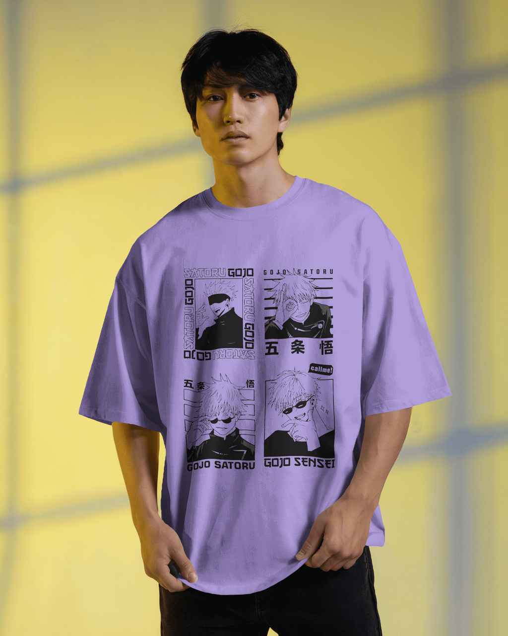 Gojo Satoru T-Shirt | Jujutsu Kaisen Premium Oversized T-shirt
