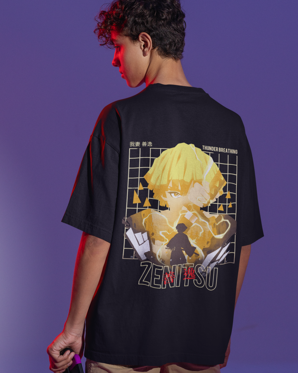 Zenitsu Demon Slayer Premium Oversized T-shirt