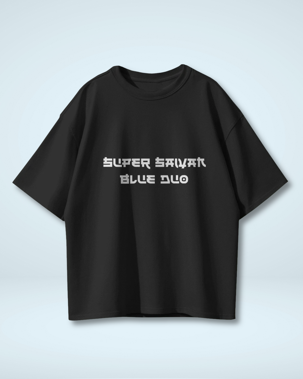 Super Saiyan Premium Oversized T-shirt: Goku and Vegeta Duo Design