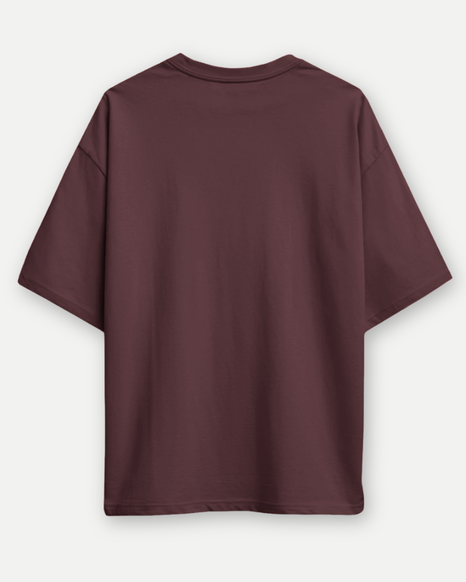 Maroon Basic Oversized T-Shirt