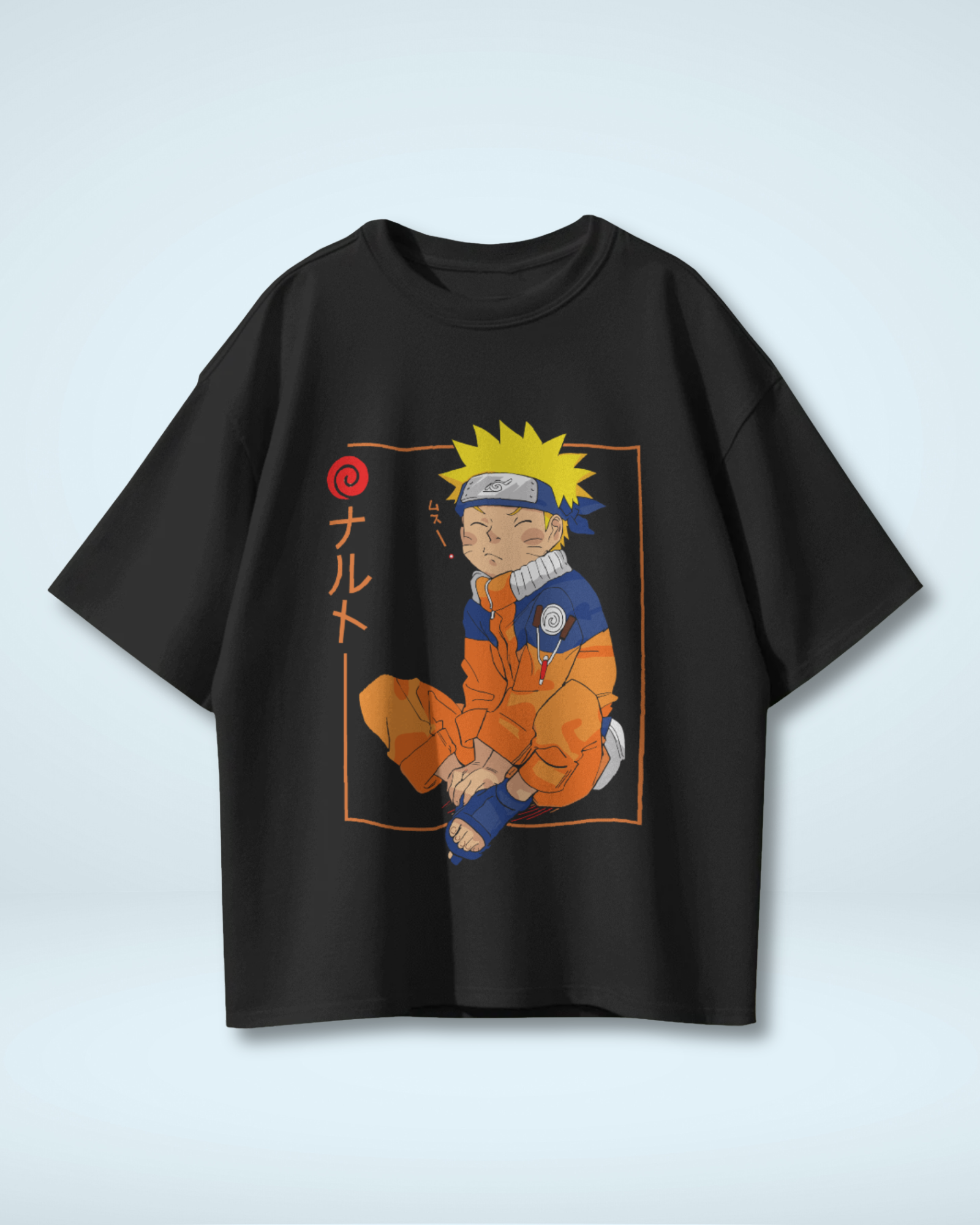 Sleepy Naruto T-Shirt - Premium Oversized Naruto Apparel
