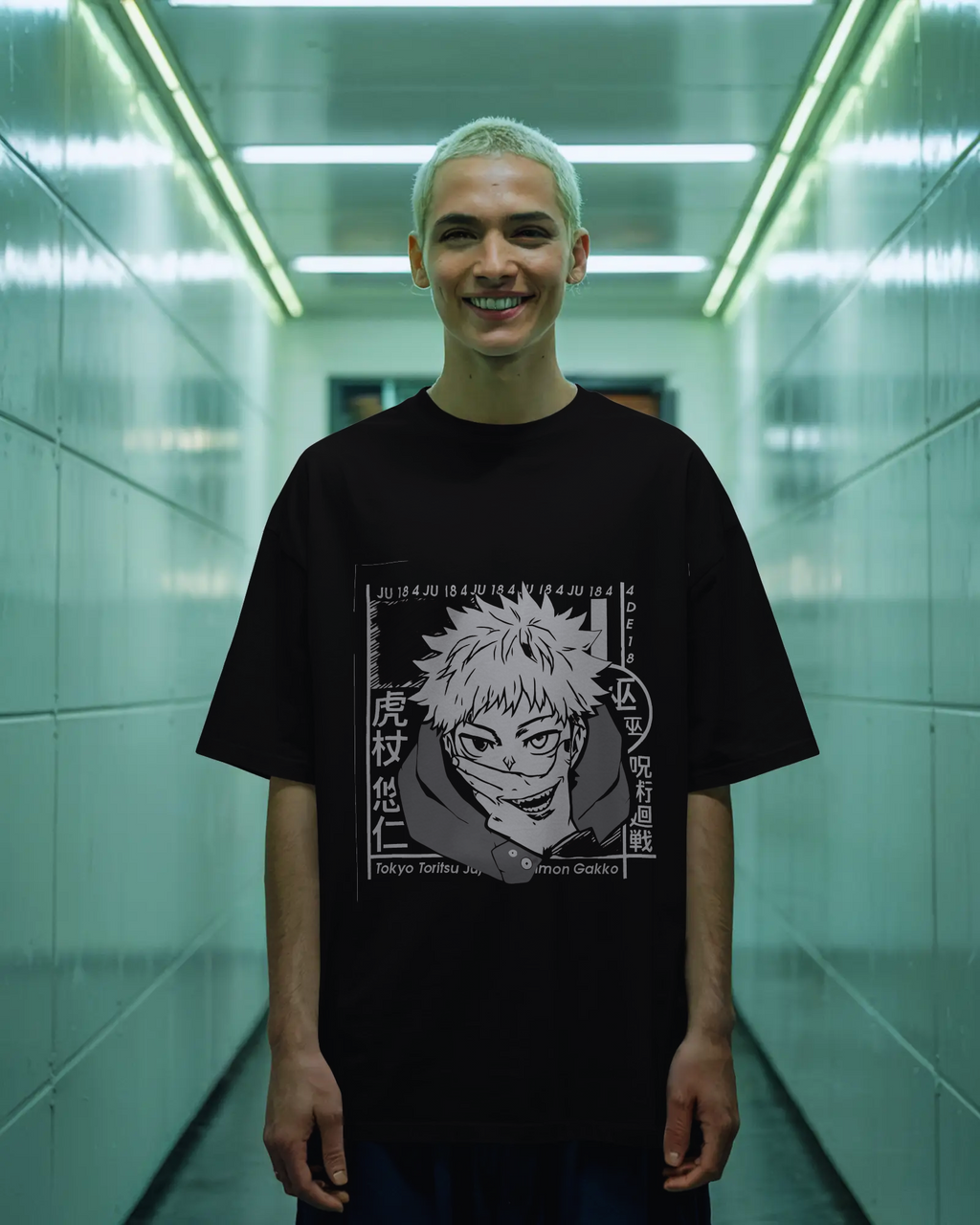 Cursed Energy Itadori Yuji T-Shirt | Premium Oversized Jujutsu Kaisen Tee