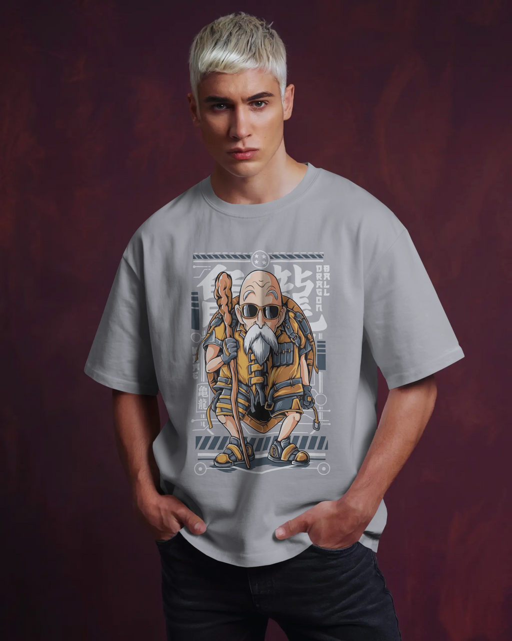 Roshi Dragon Ball Oversized T-Shirt | Dragon Ball Streetwear