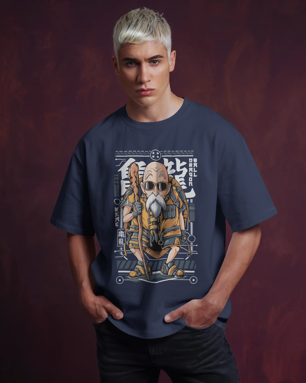 Roshi Dragon Ball Oversized T-Shirt | Dragon Ball Streetwear