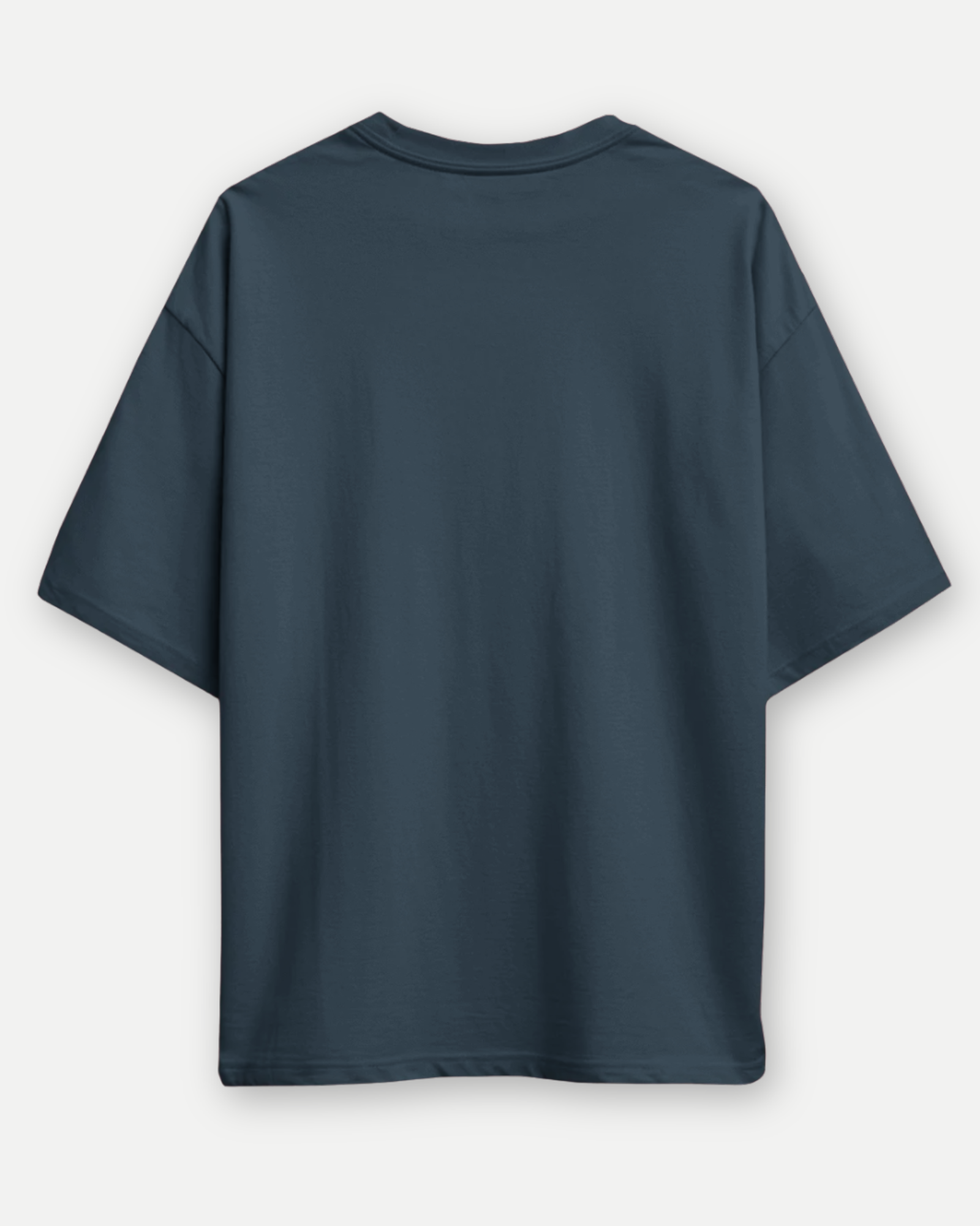 Petrol Blue Basic Oversized T-shirt