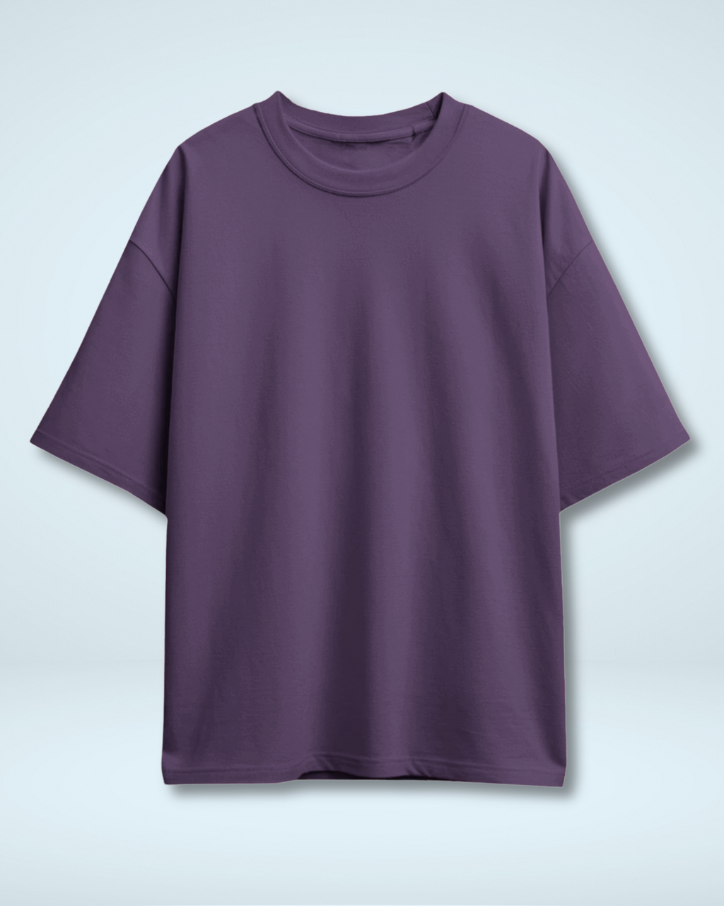 Purple Basic Oversized T-Shirt