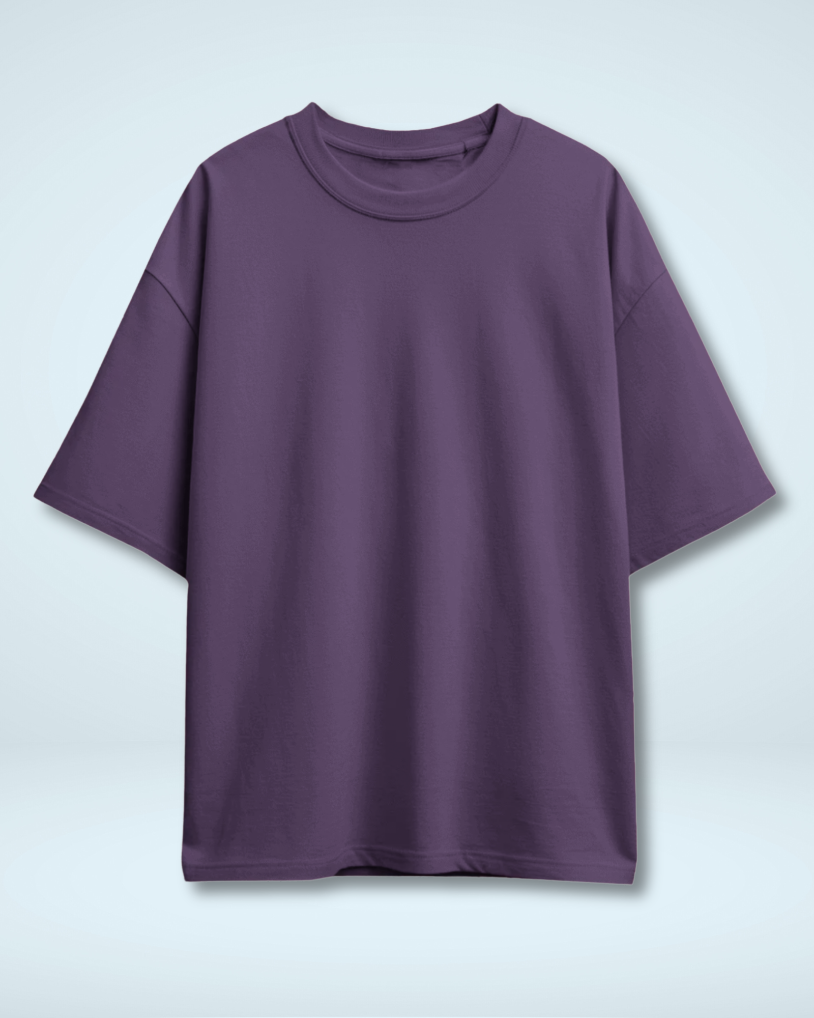Purple Basic Oversized T-Shirt