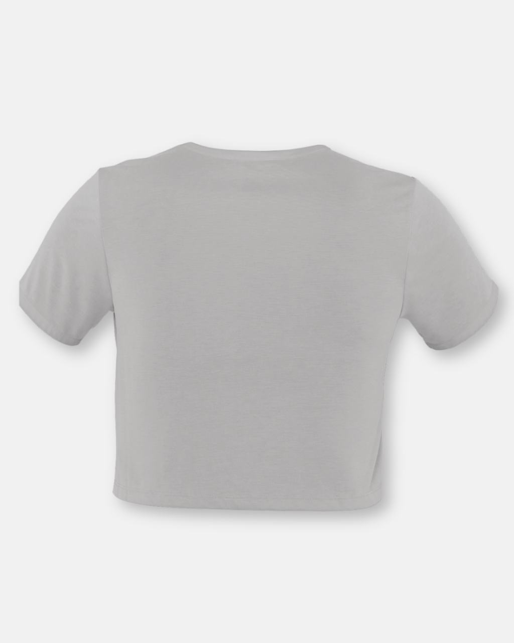 Grey Melange Crop Top