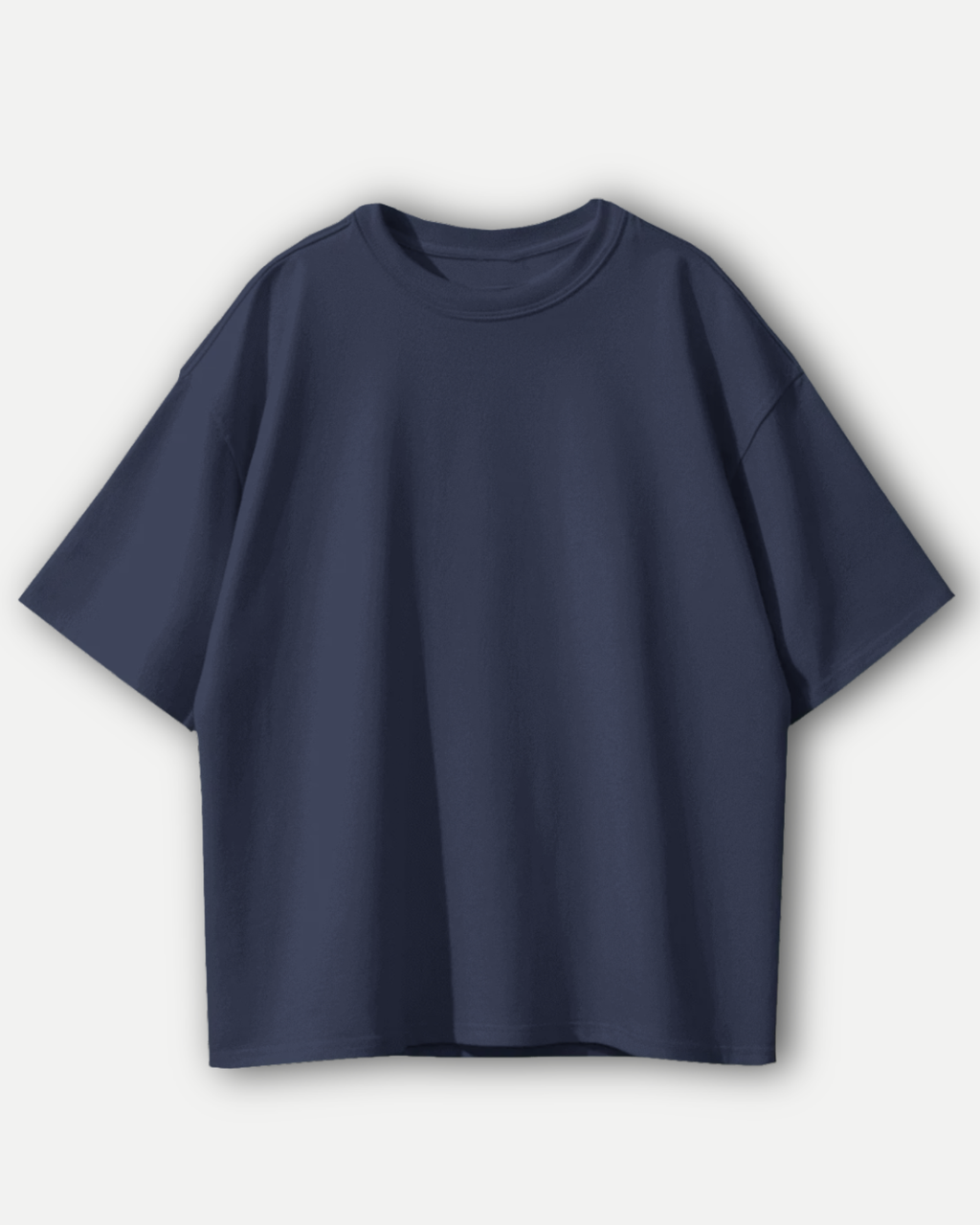 Navy Blue Basic Oversized T-shirt