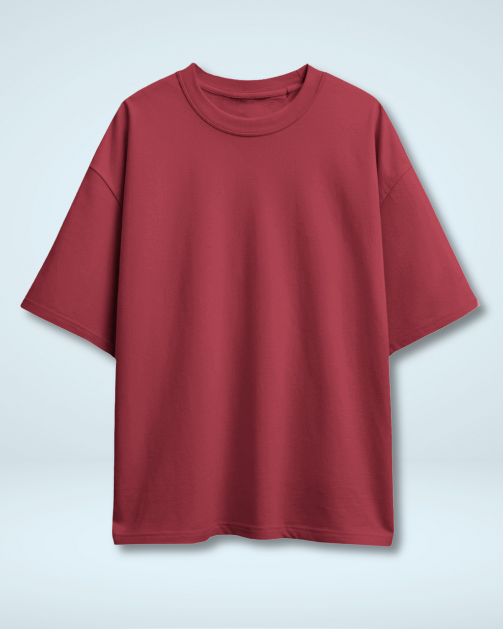 Red Basic Oversized T-Shirt