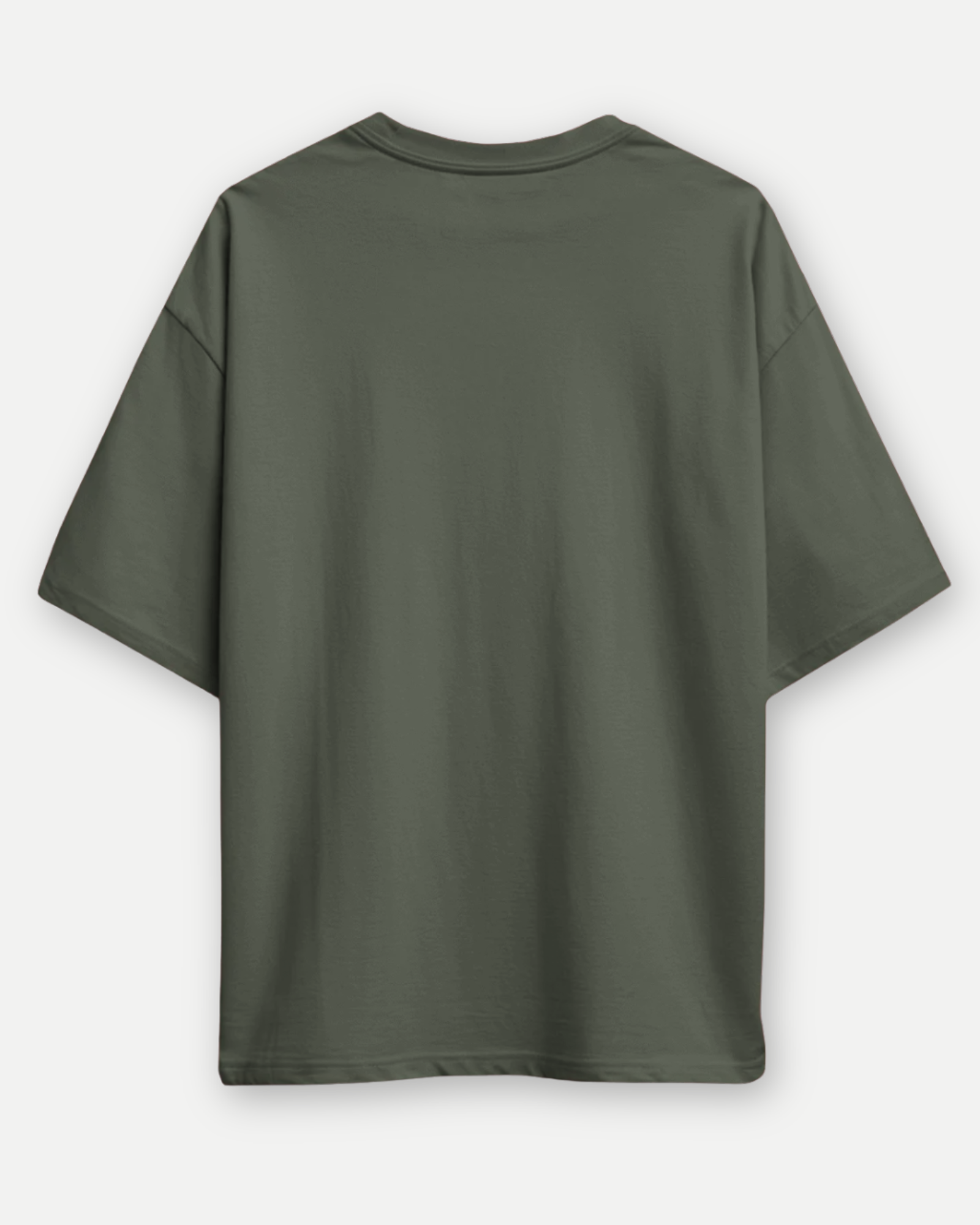 Olive Green Basic Oversized T-shirt