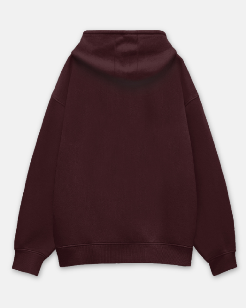 Maroon Loose Fit Hoodie
