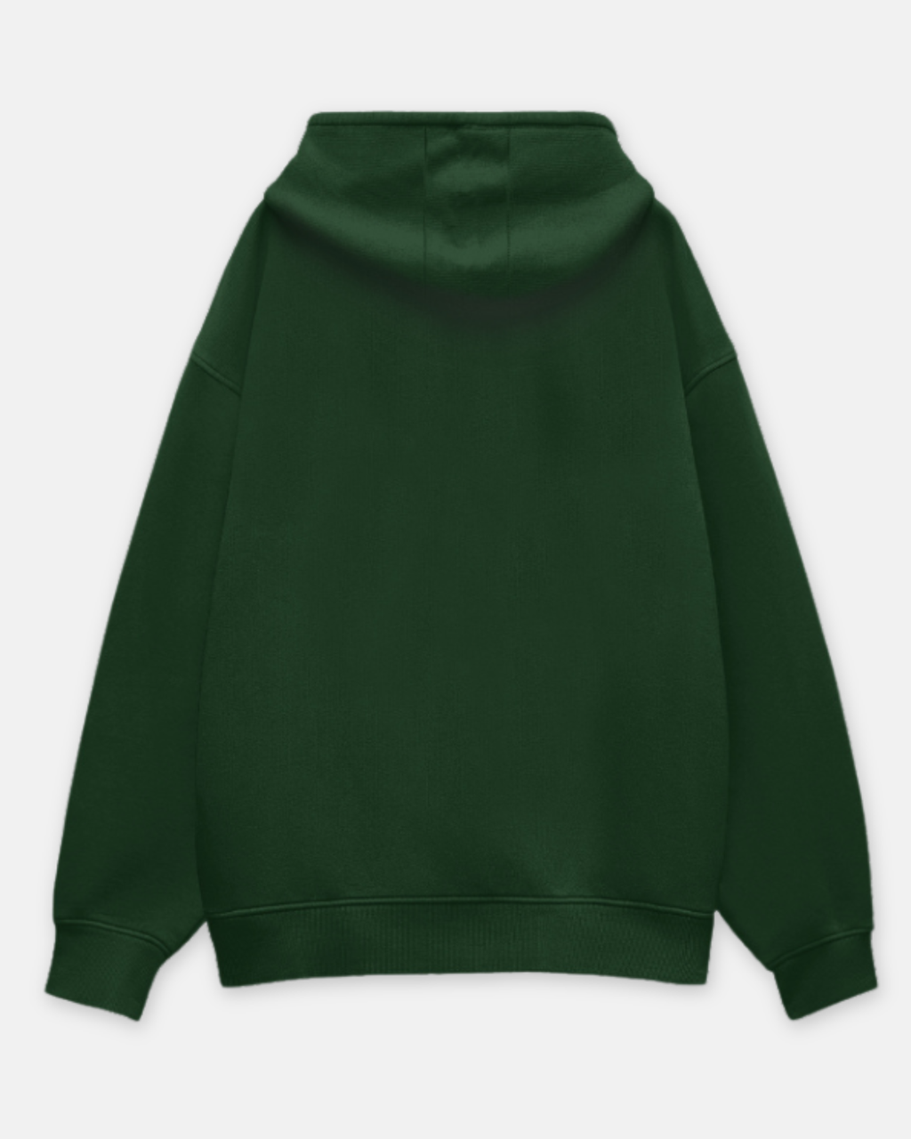 Bottle Green Loose Fit Hoodie