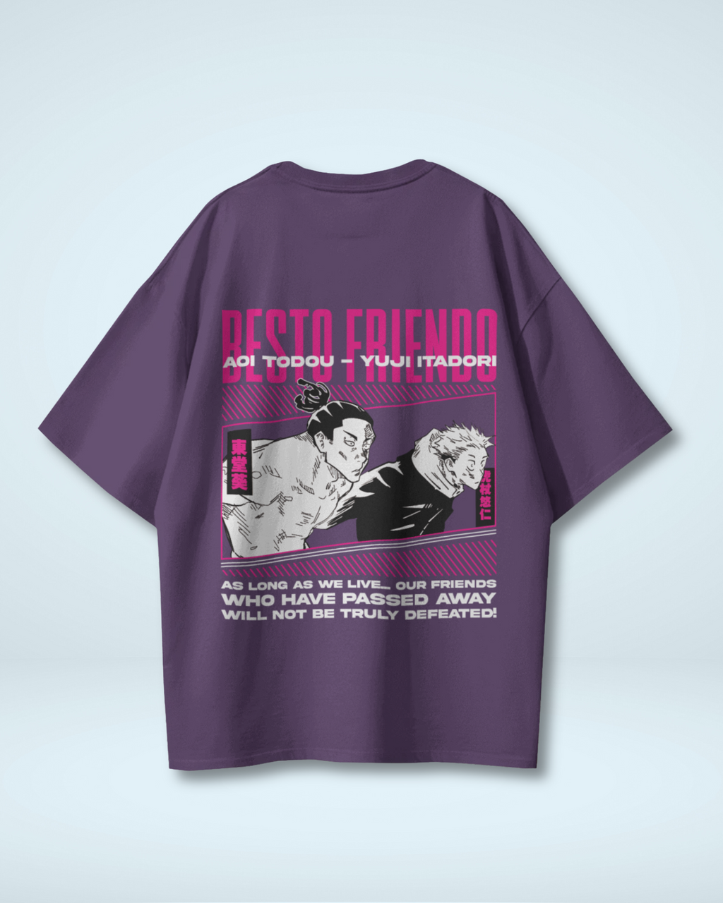 Besto Friendo Jujutsu Kaisen featuring Itadori & Toddu Jujutsu Kaisen Oversized Premium T-shirt