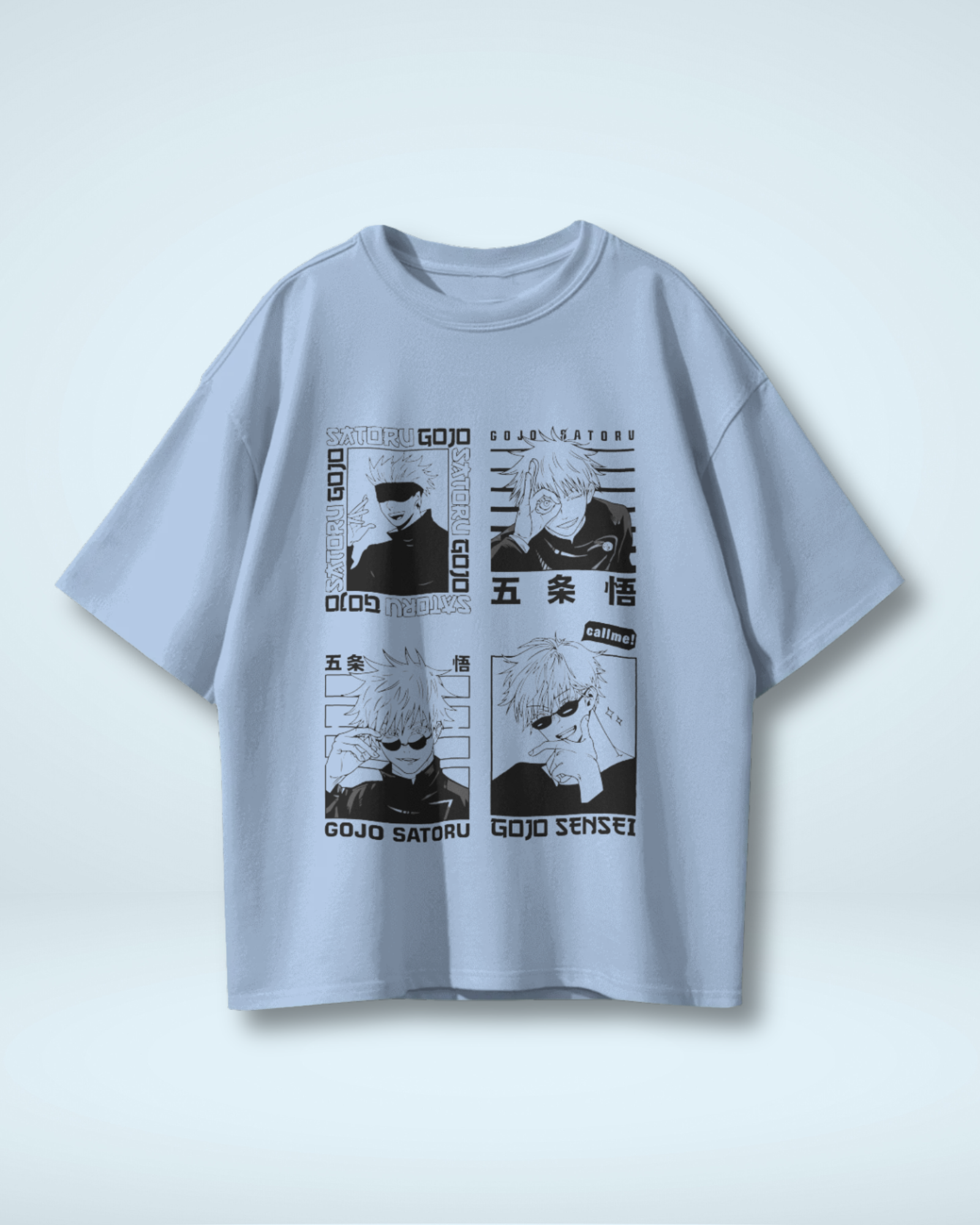 Gojo Satoru T-Shirt | Jujutsu Kaisen Premium Oversized T-shirt