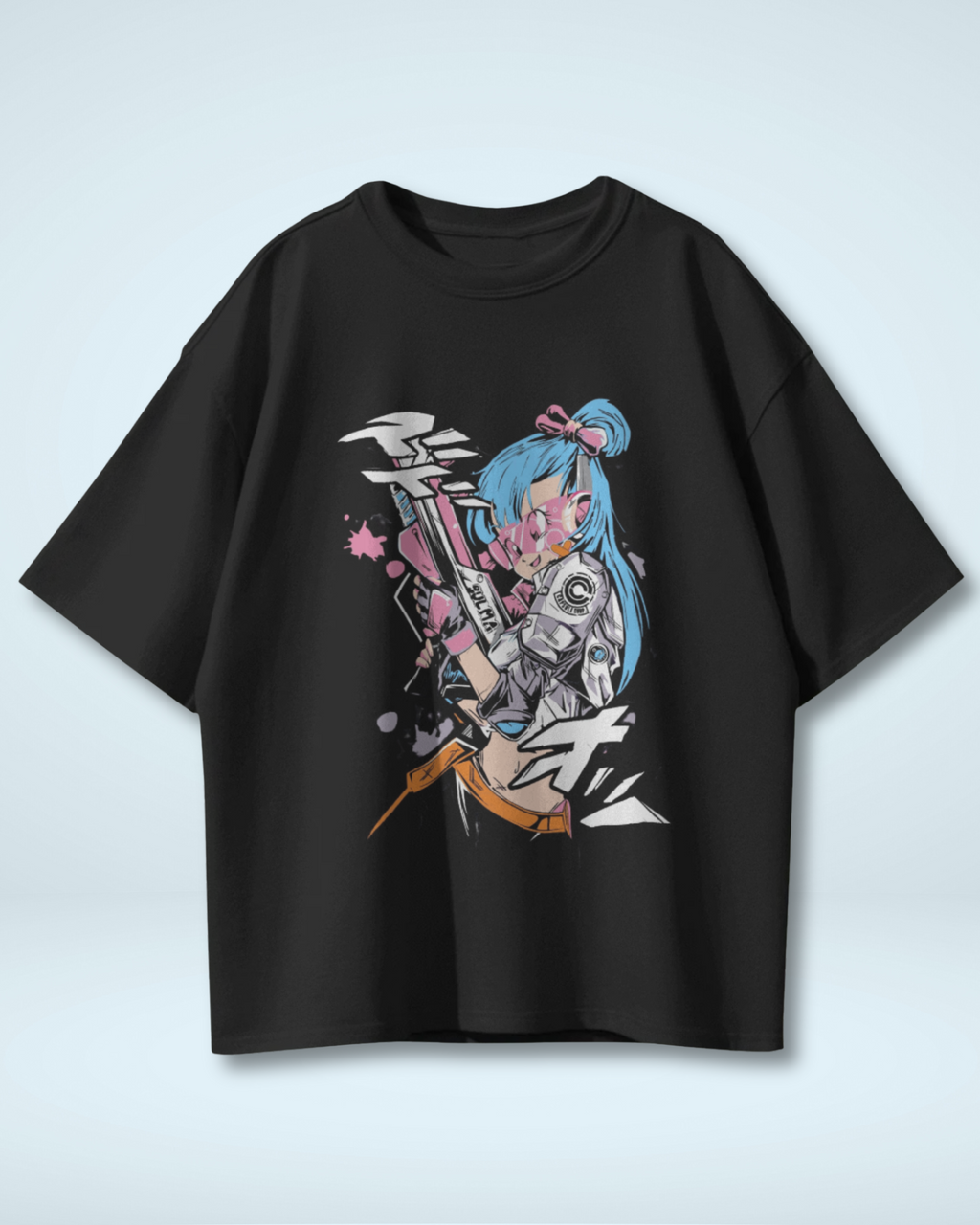 Bulma Oversized T-Shirt | Dragon Ball Oversized Apparel