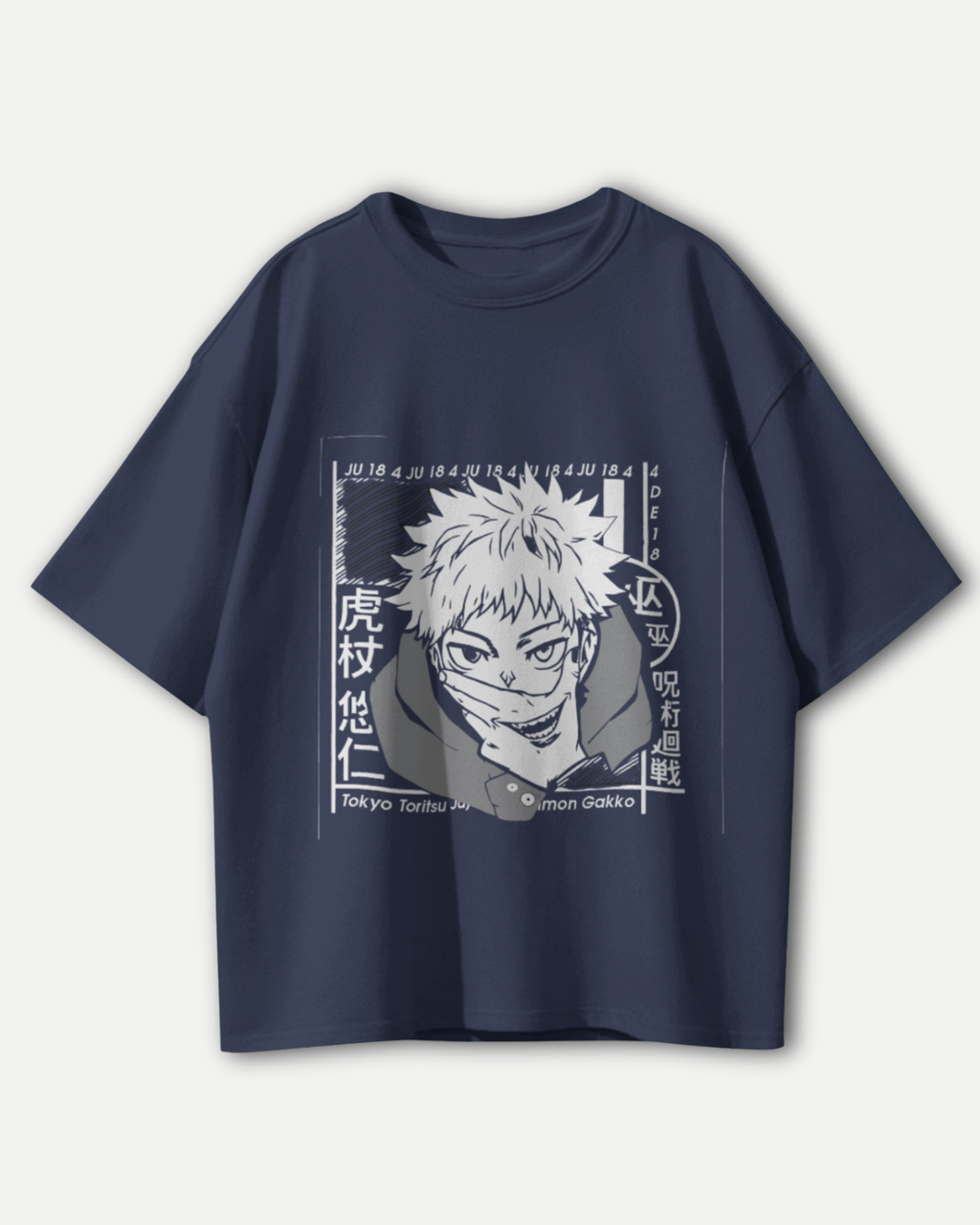 Cursed Energy Itadori Yuji T-Shirt | Premium Oversized Jujutsu Kaisen Tee