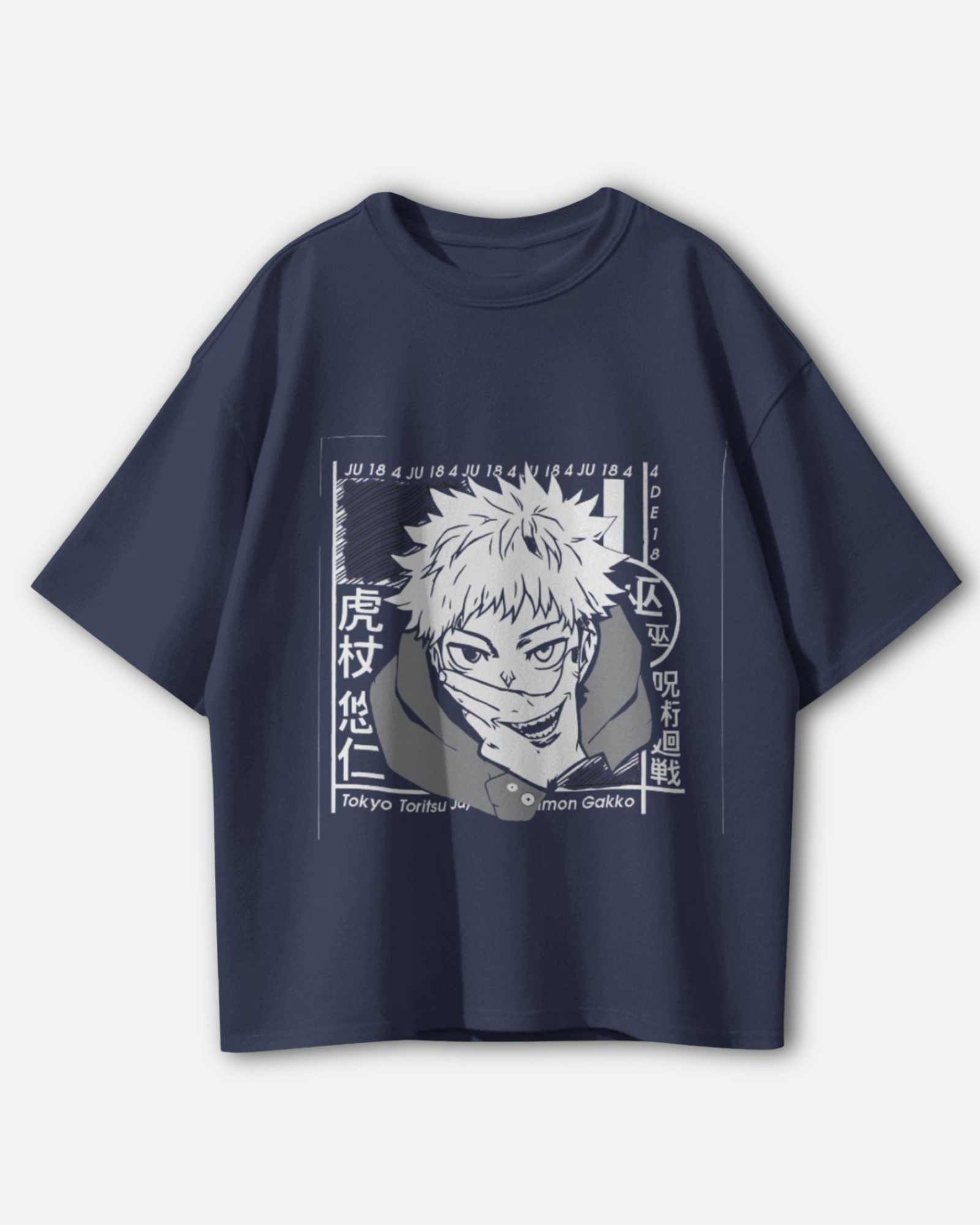 Cursed Energy Itadori Yuji T-Shirt | Premium Oversized Jujutsu Kaisen Tee