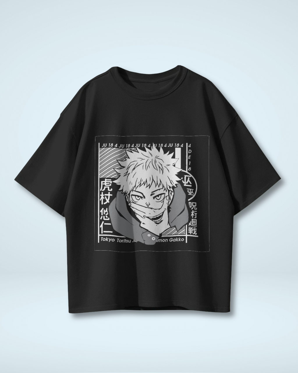 Cursed Energy Itadori Yuji T-Shirt | Premium Oversized Jujutsu Kaisen Tee