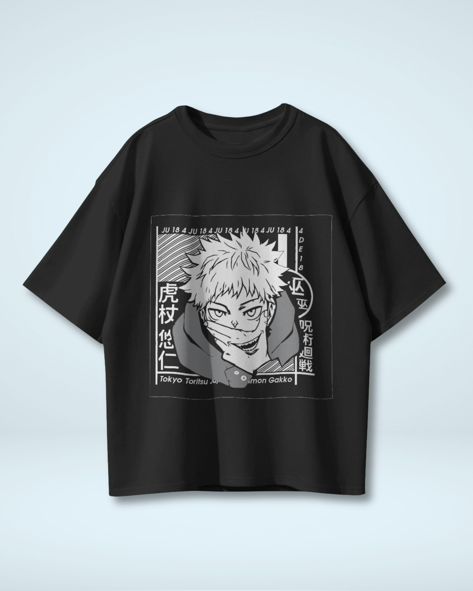 Cursed Energy Itadori Yuji T-Shirt | Premium Oversized Jujutsu Kaisen Tee