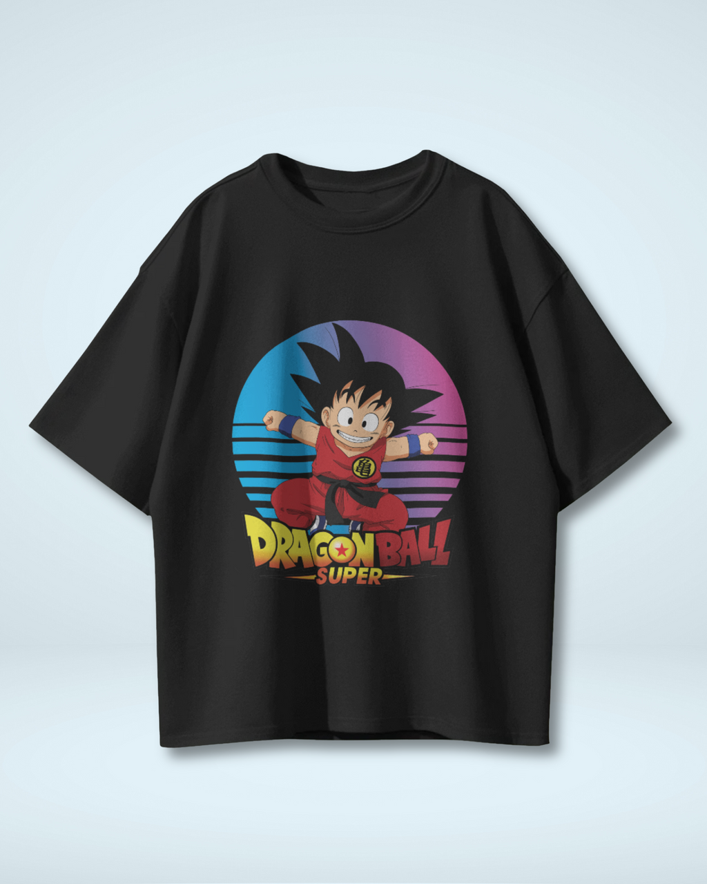 Retro Saiyan Kid Goku T-shirt | Dragon Ball Z Premium Oversized T-shirt