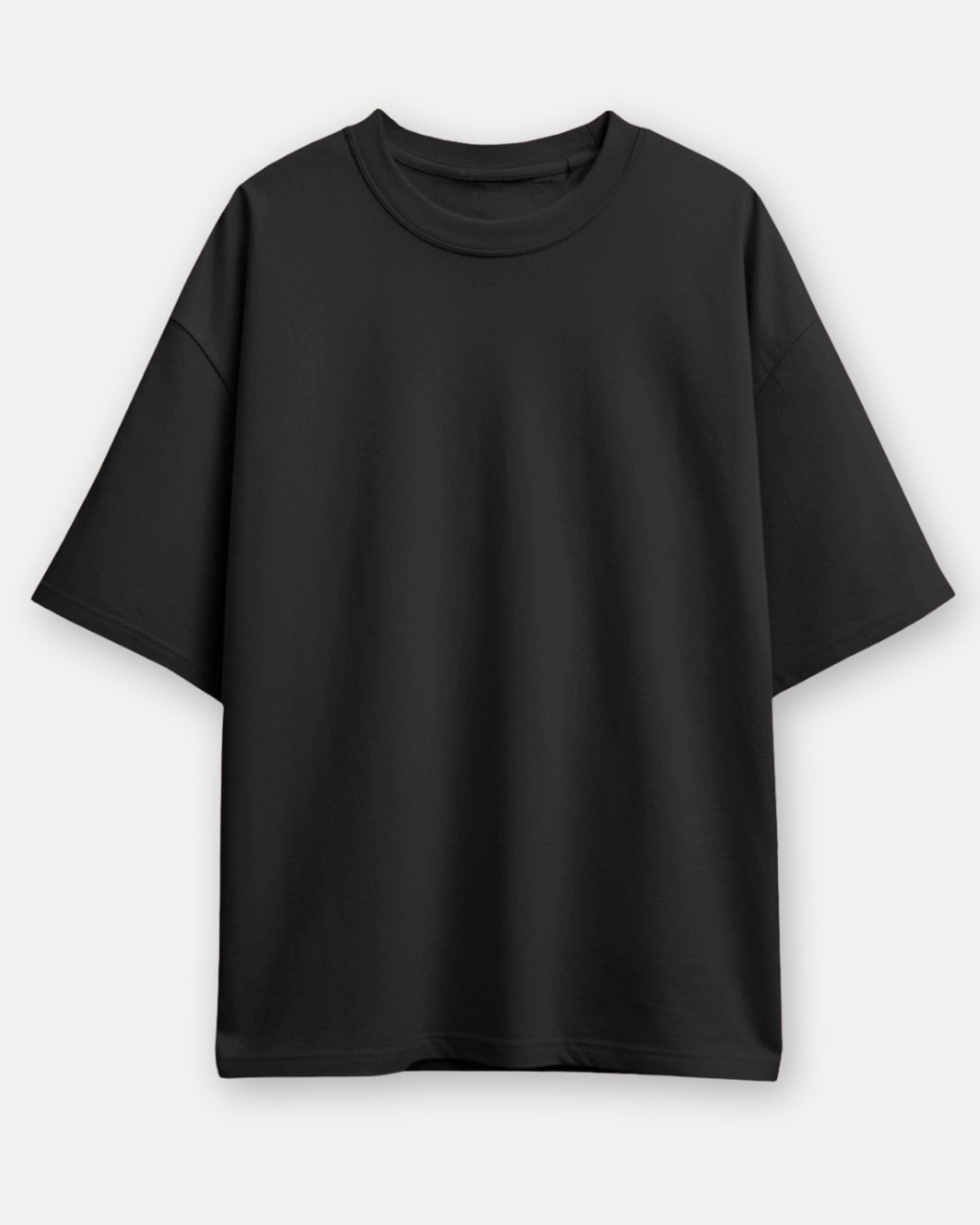 Black Basic Oversized T-shirt