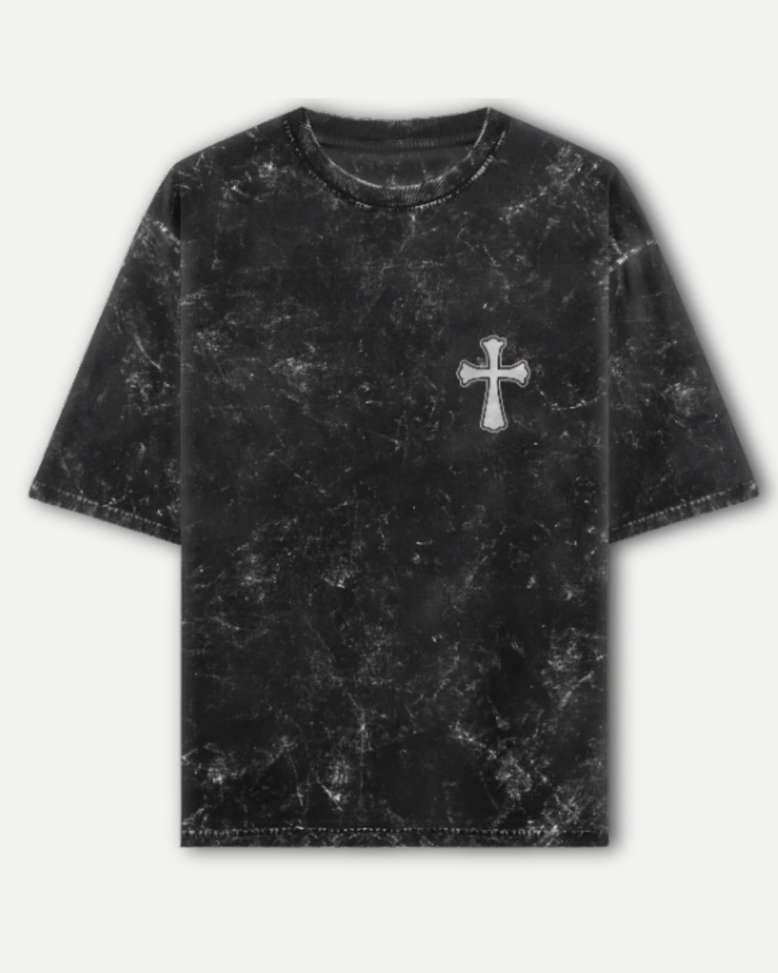 FEAR NO ONE Acid Washed Oversized T-shirt