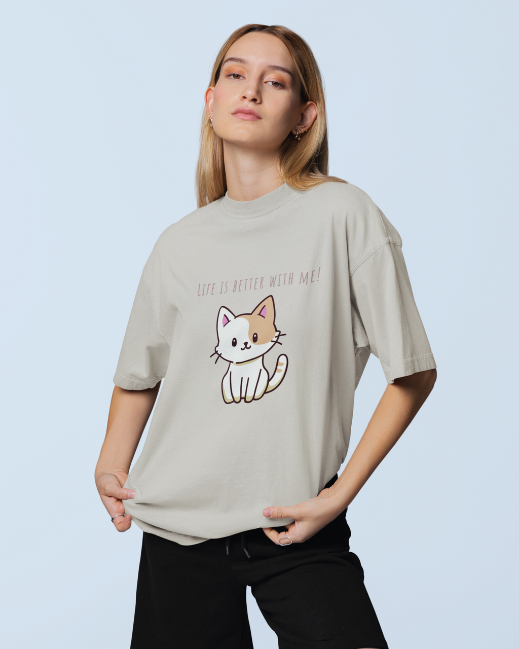 Purrfectly Better Premium Oversized T-shirt