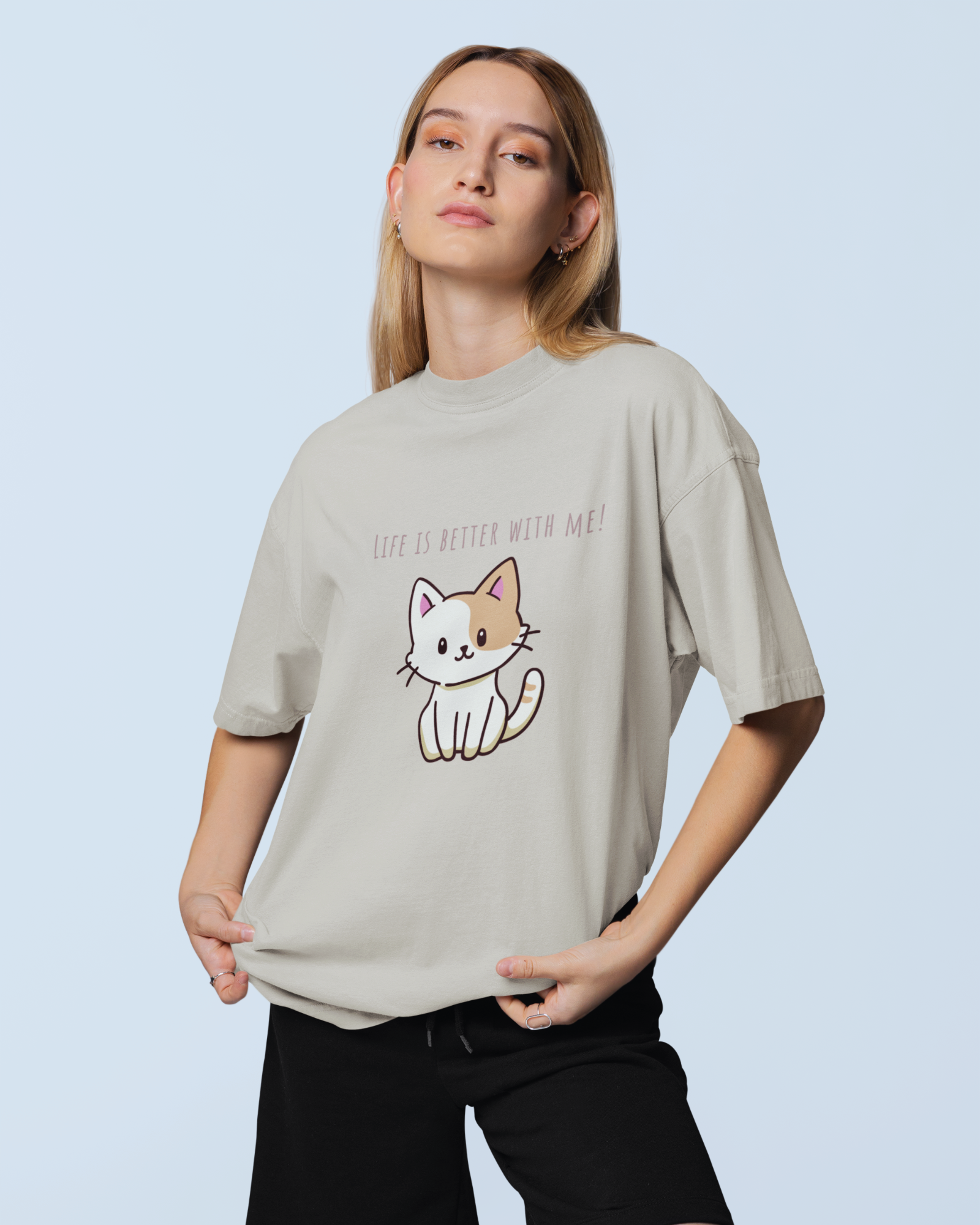 Purrfectly Better Premium Oversized T-shirt