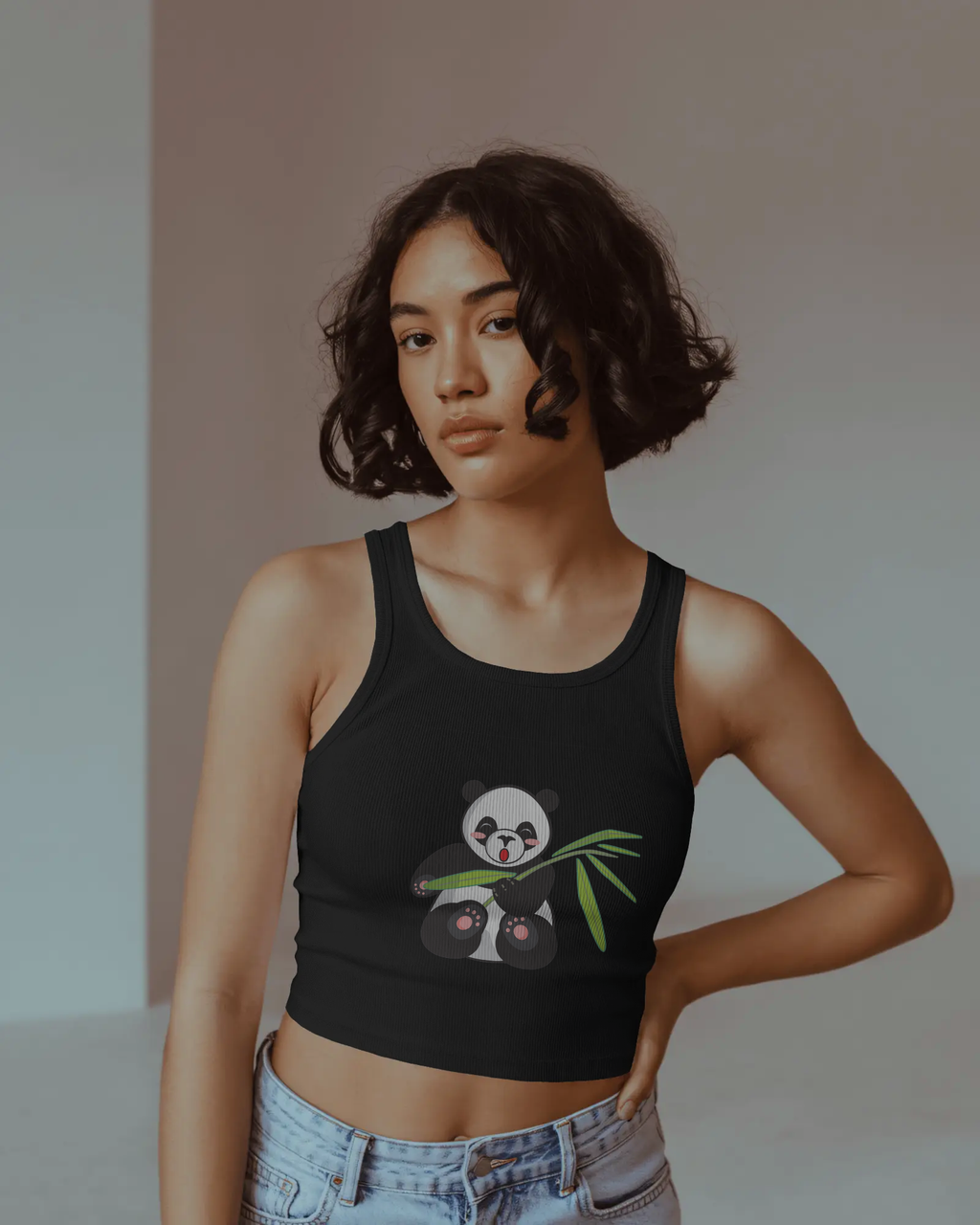 Panda Cuteness Overload Crop Tank