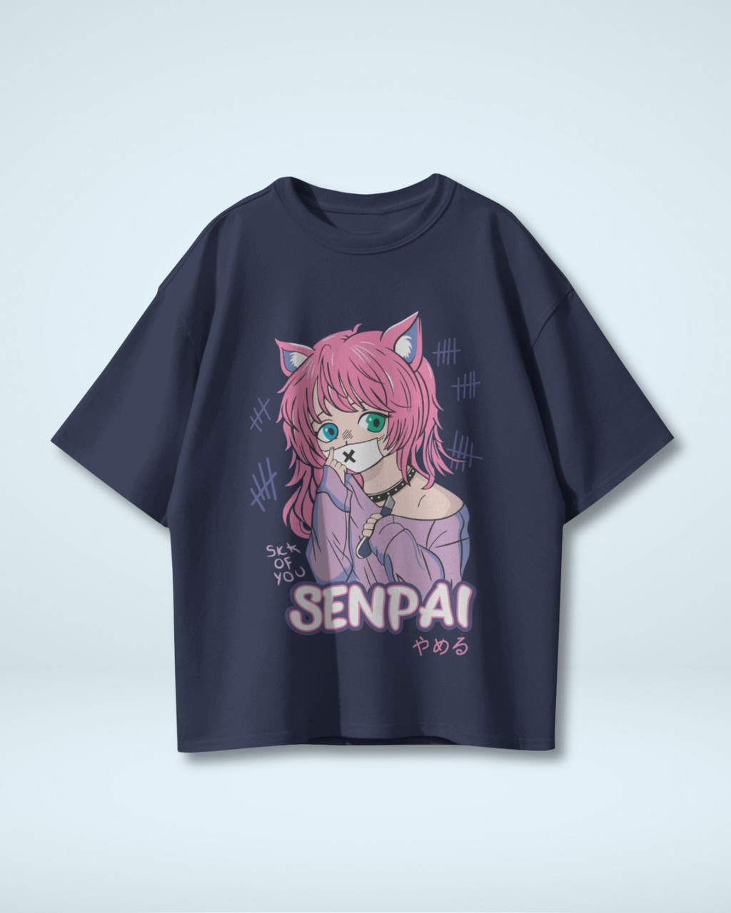 Senpai Catgirl Oversized T-shirt