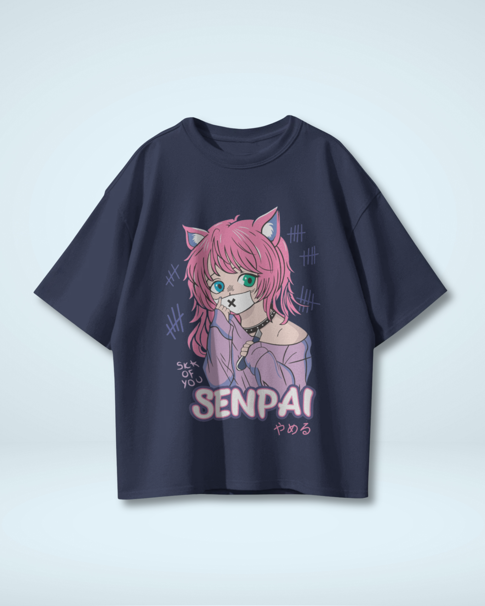 Senpai Catgirl Oversized T-shirt