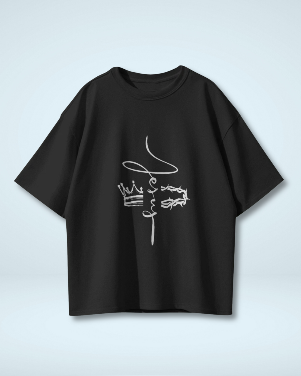 The King Wore Thorns | Premium Oversized T-shirts