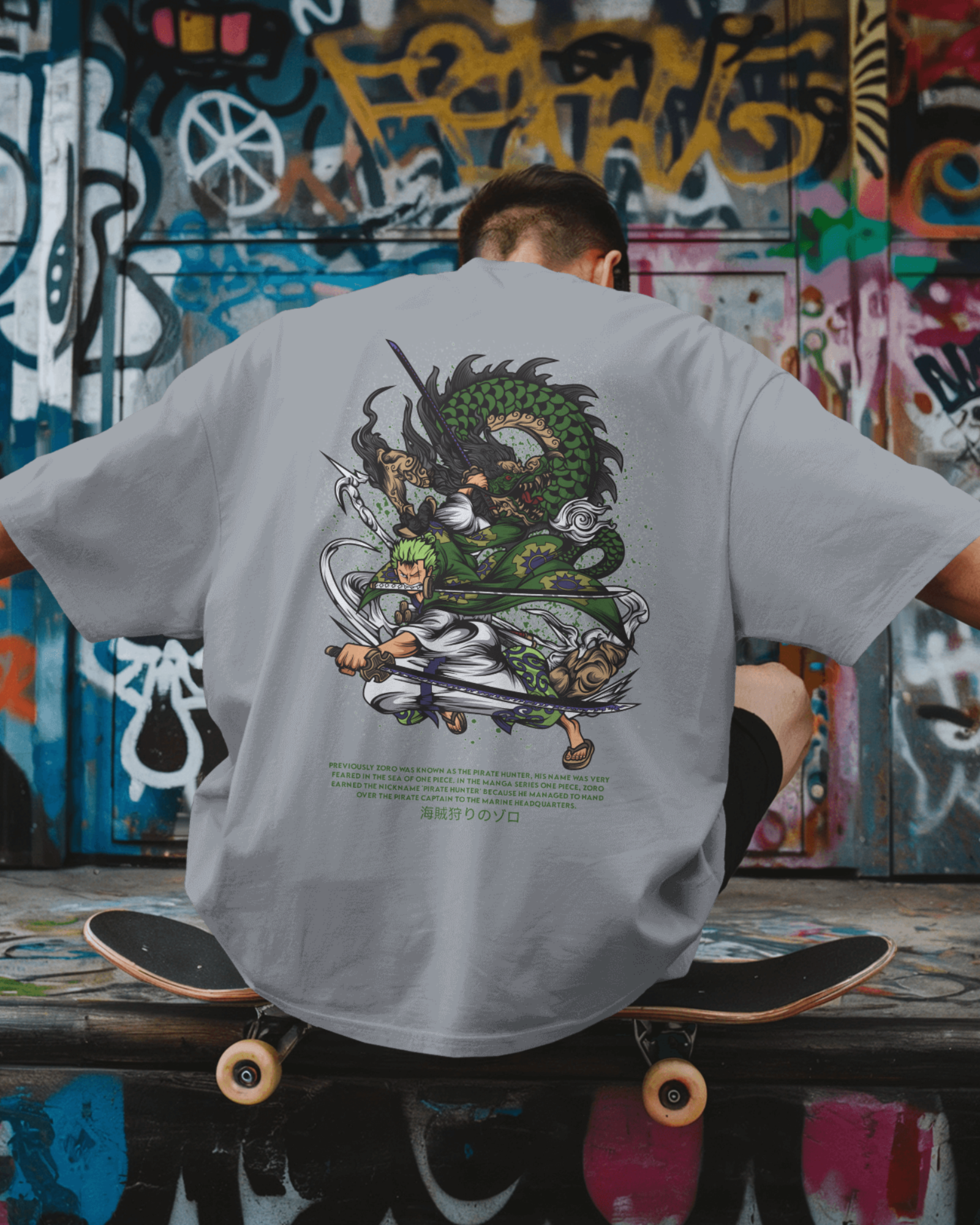 Roronoa Zoro T-shirt | One Piece | Premium Oversized T-shirt