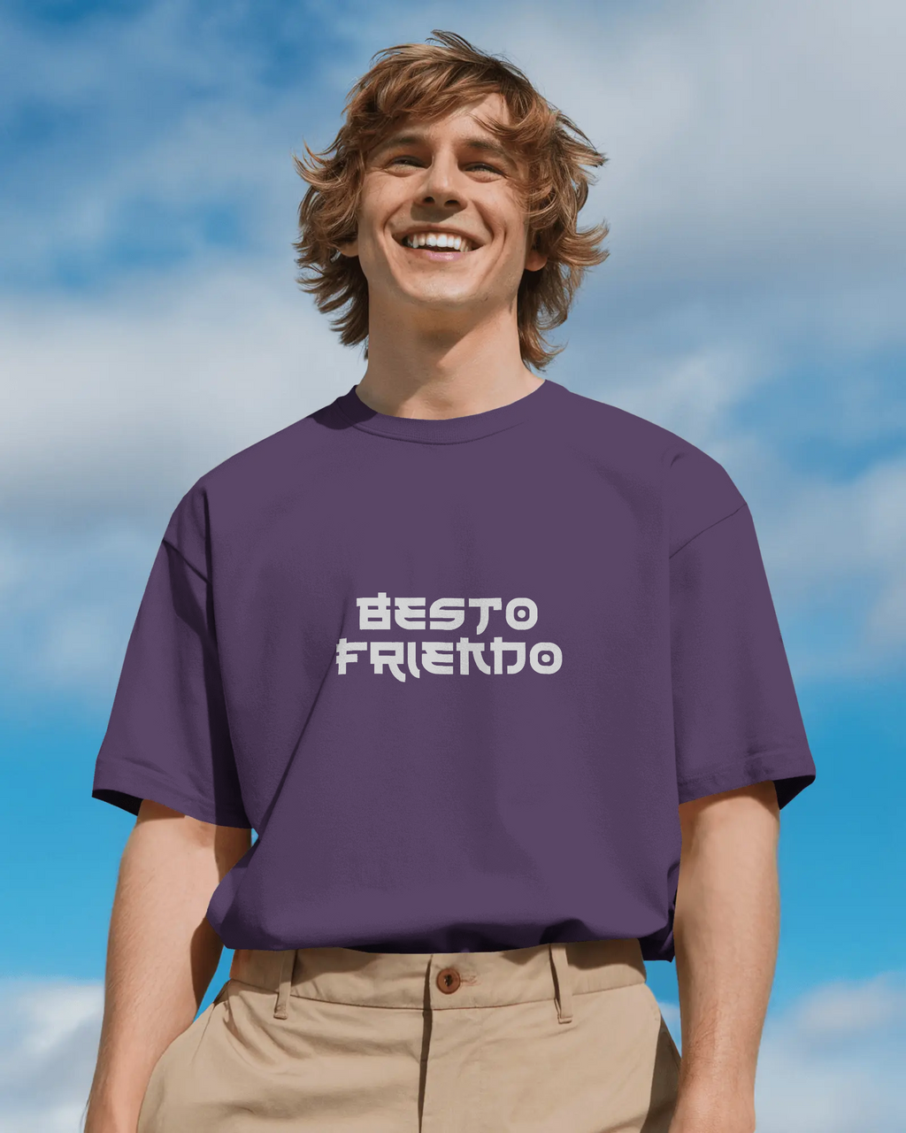 Besto Friendo Jujutsu Kaisen featuring Itadori & Toddu Jujutsu Kaisen Oversized Premium T-shirt