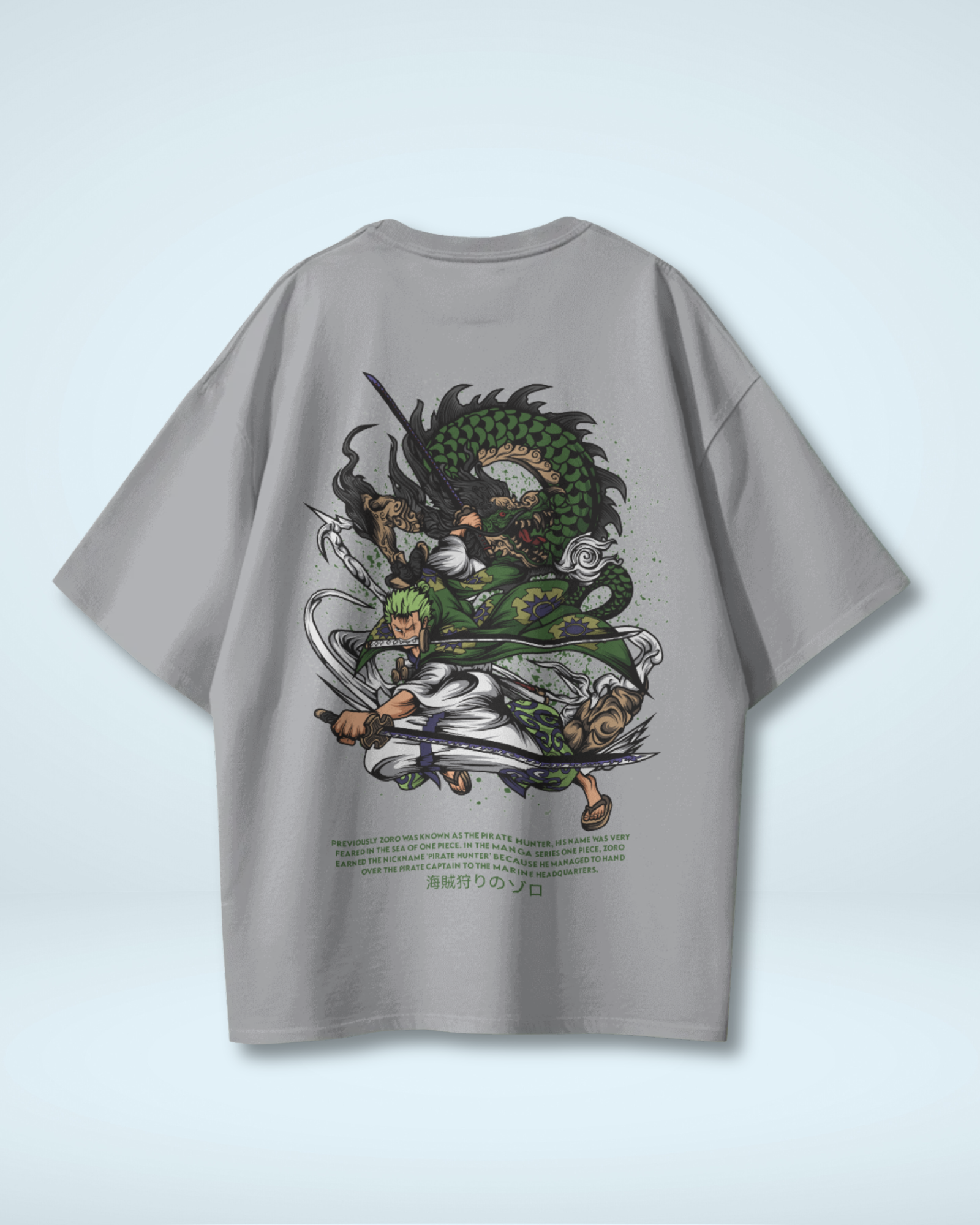 Roronoa Zoro T-shirt | One Piece | Premium Oversized T-shirt