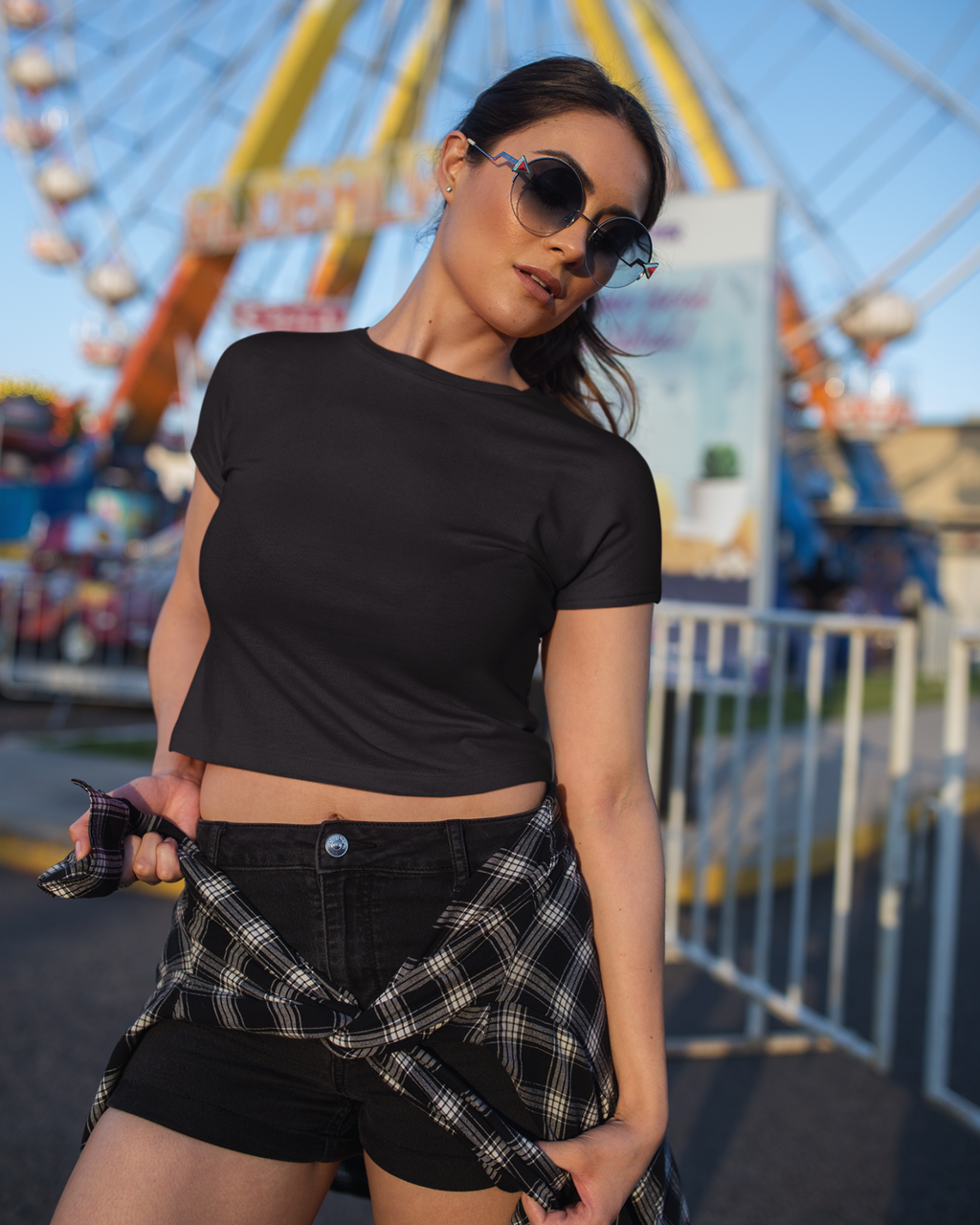 Black Crop Top