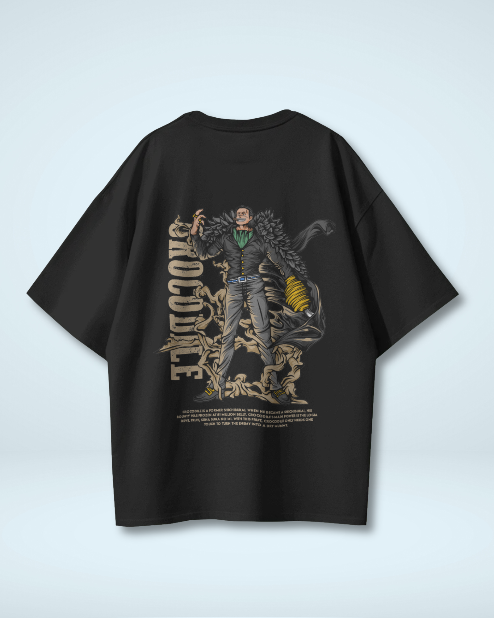 Sir Crocodile One Piece T-shirt | Premium Oversized T-Shirt