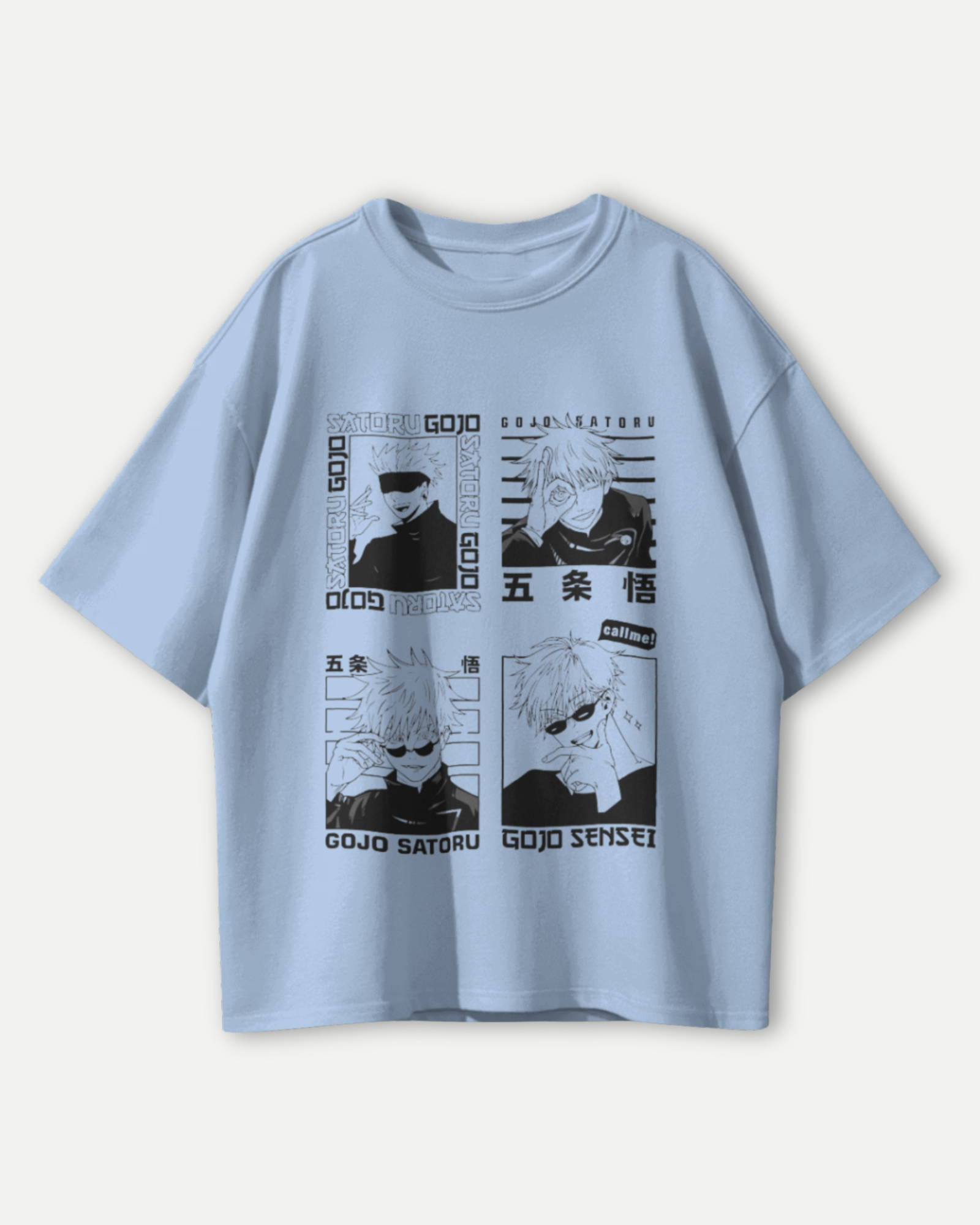 Gojo Satoru T-Shirt | Jujutsu Kaisen Premium Oversized T-shirt