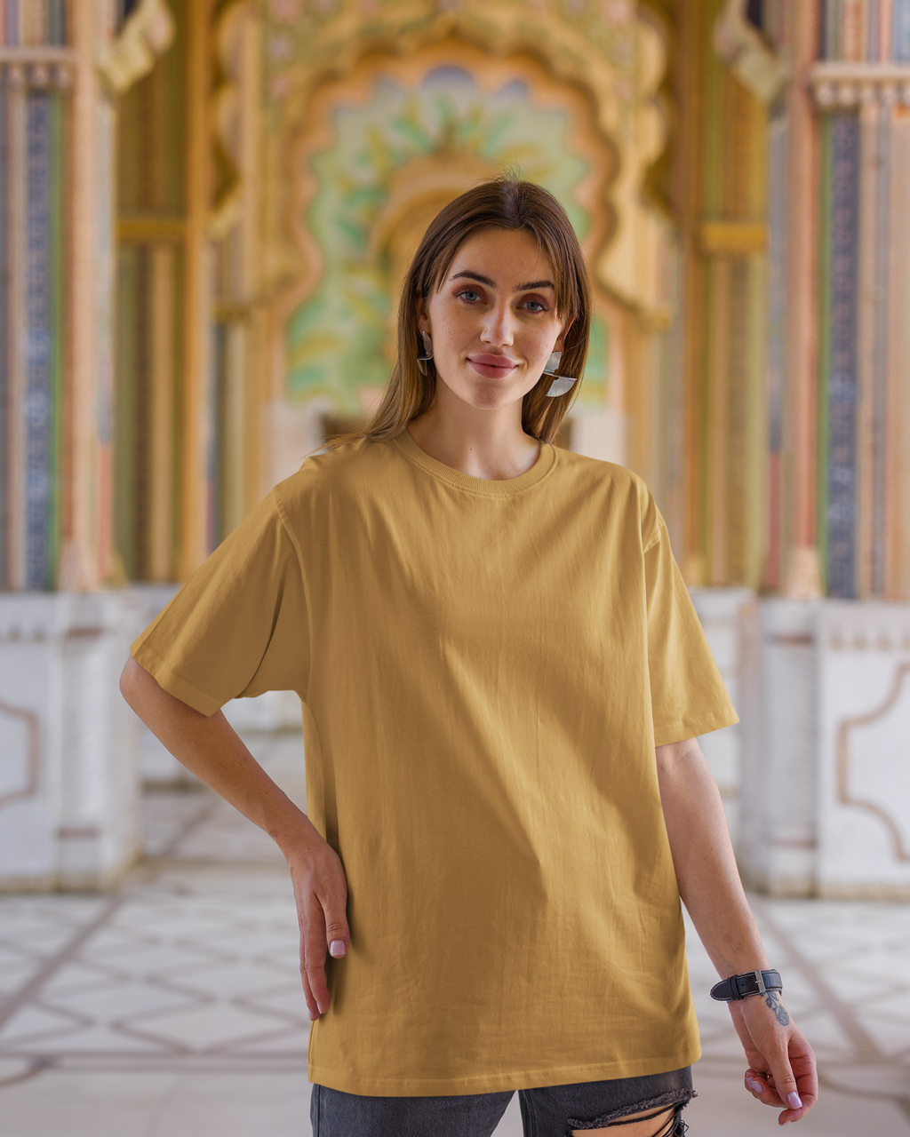 Golden Yellow Basic T-shirt
