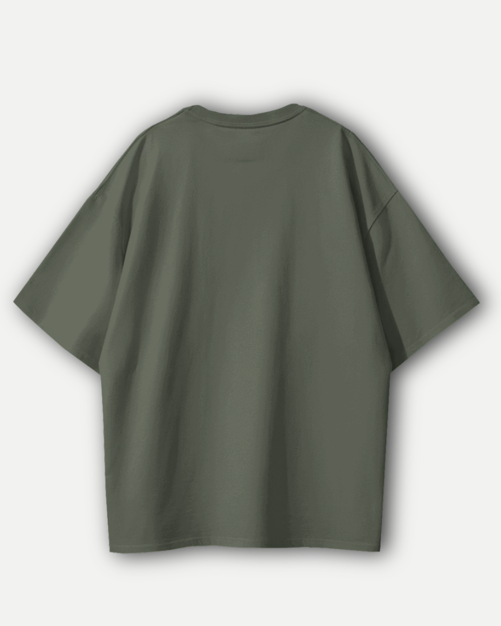 Olive Green Basic Oversized T-shirt