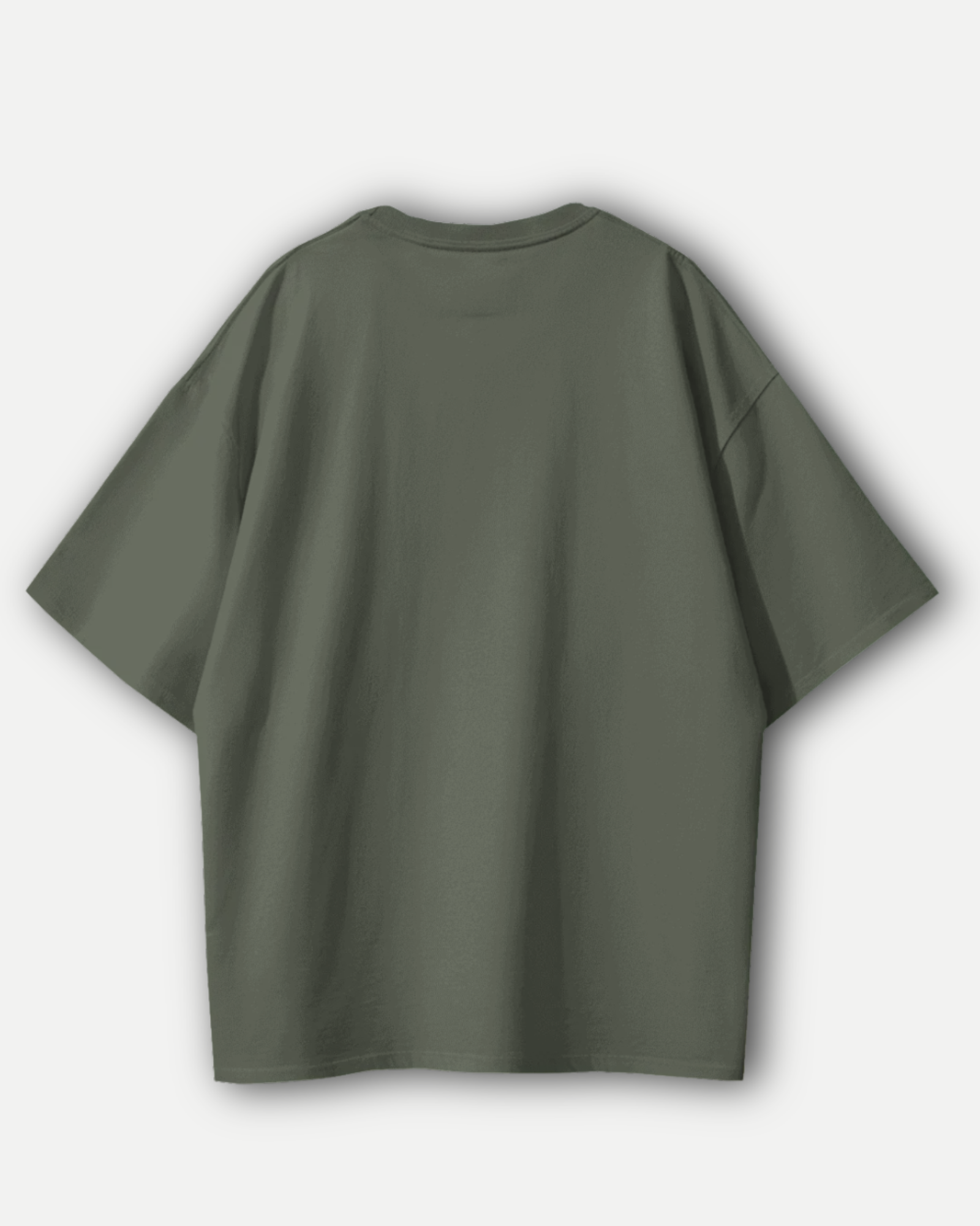Olive Green Basic Oversized T-shirt
