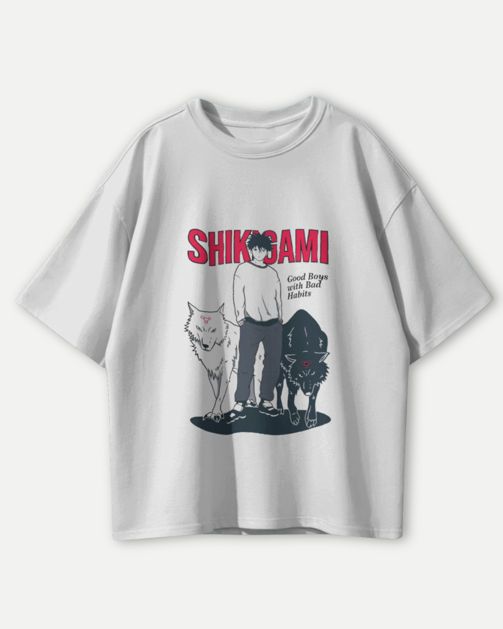 Megumi Fushiguro Oversized T-shirt | Shikigami Summoner | Jujutsu Kaisen | Premium T-shirt