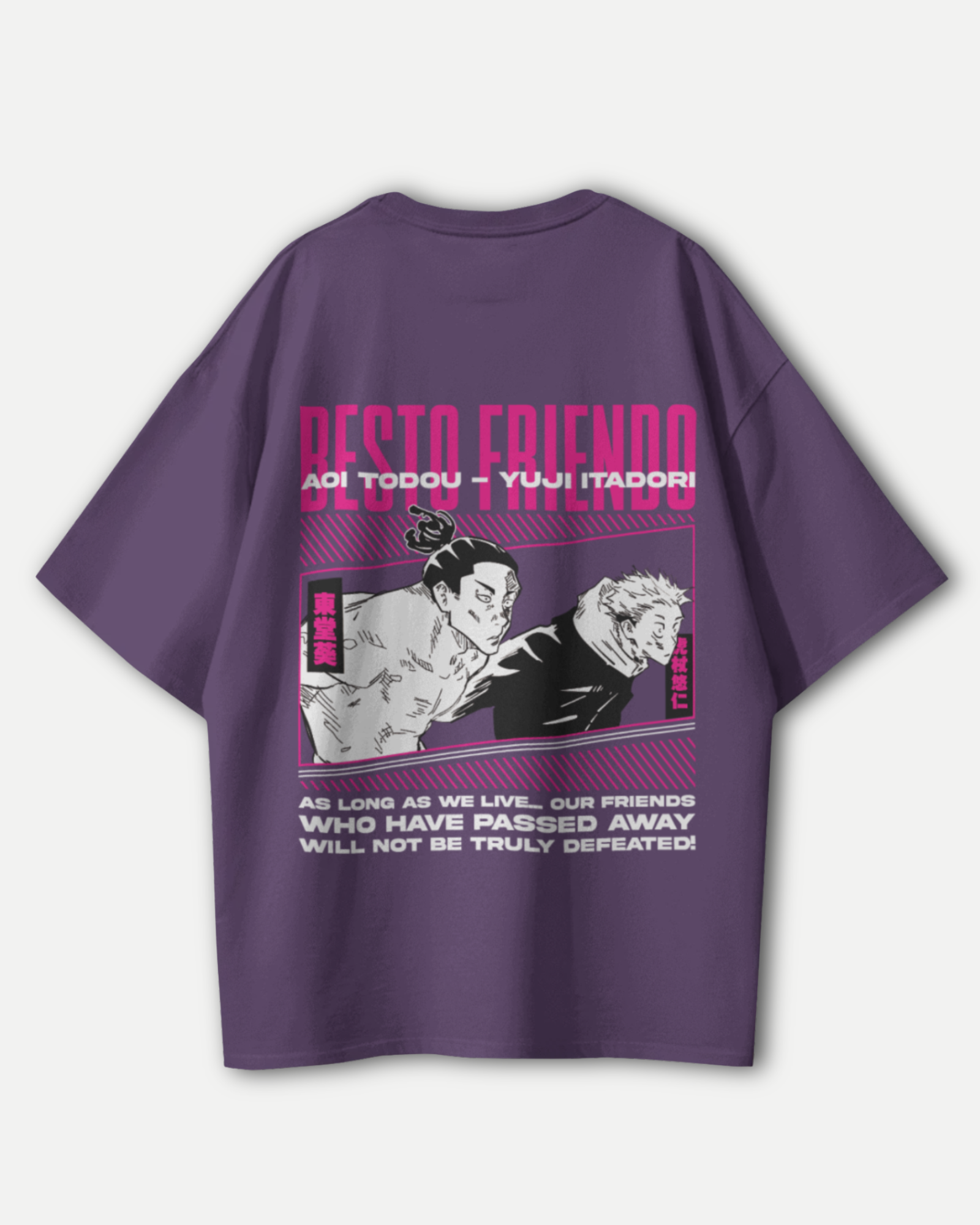 Besto Friendo Jujutsu Kaisen featuring Itadori & Toddu Jujutsu Kaisen Oversized Premium T-shirt
